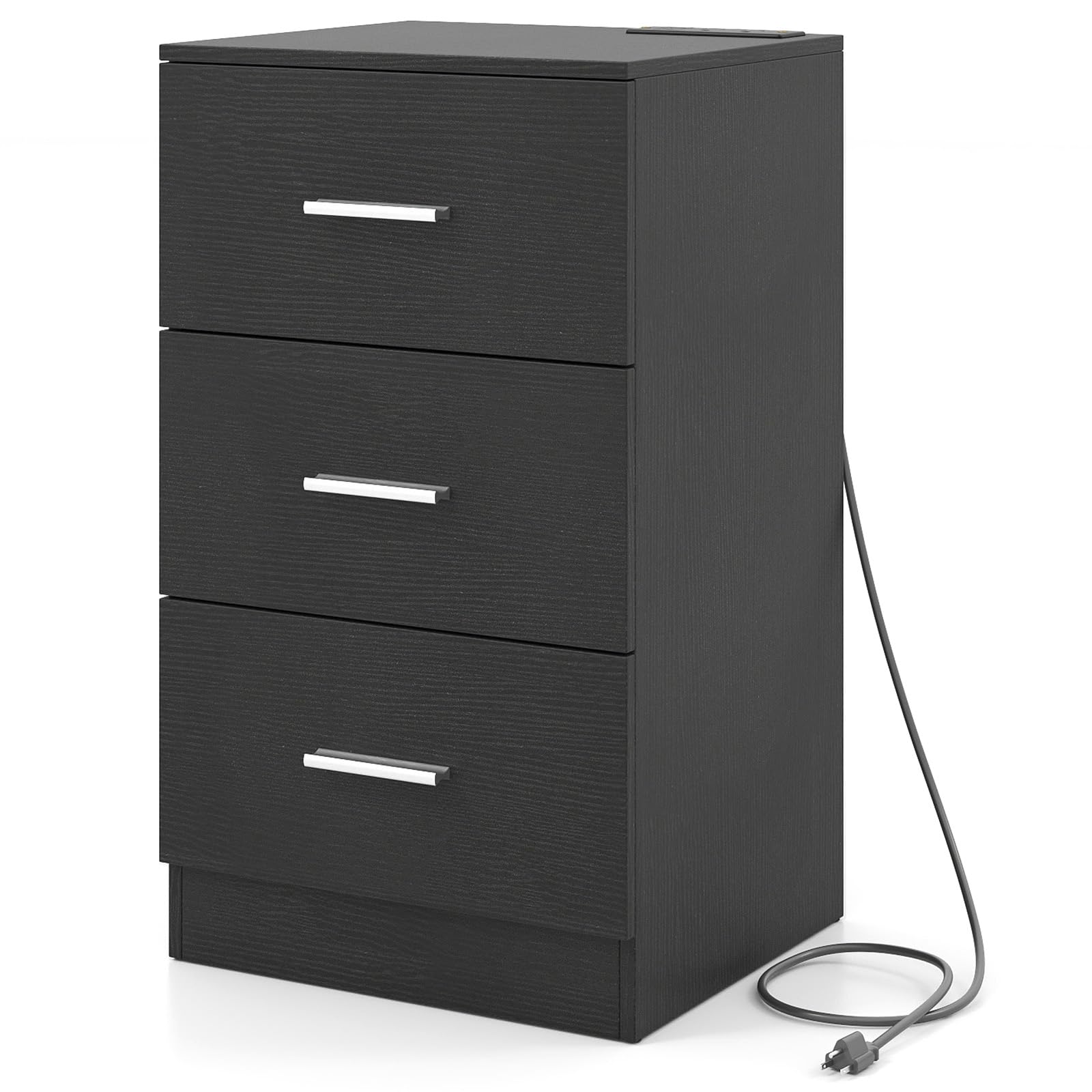 KOMFOTT 3-Drawer Nightstand Modern Drawer Organizer