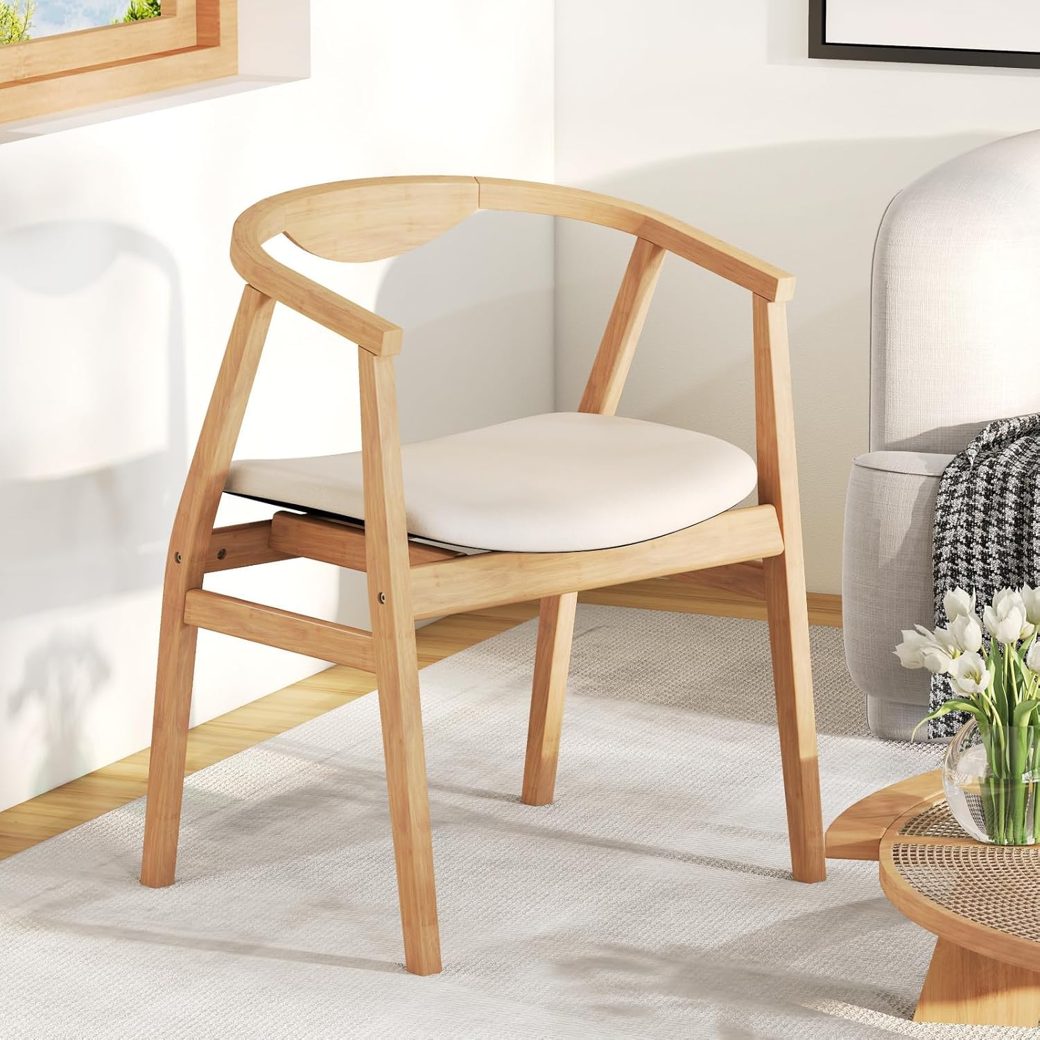 KOMFOTT Bamboo Accent Chair(1/2)