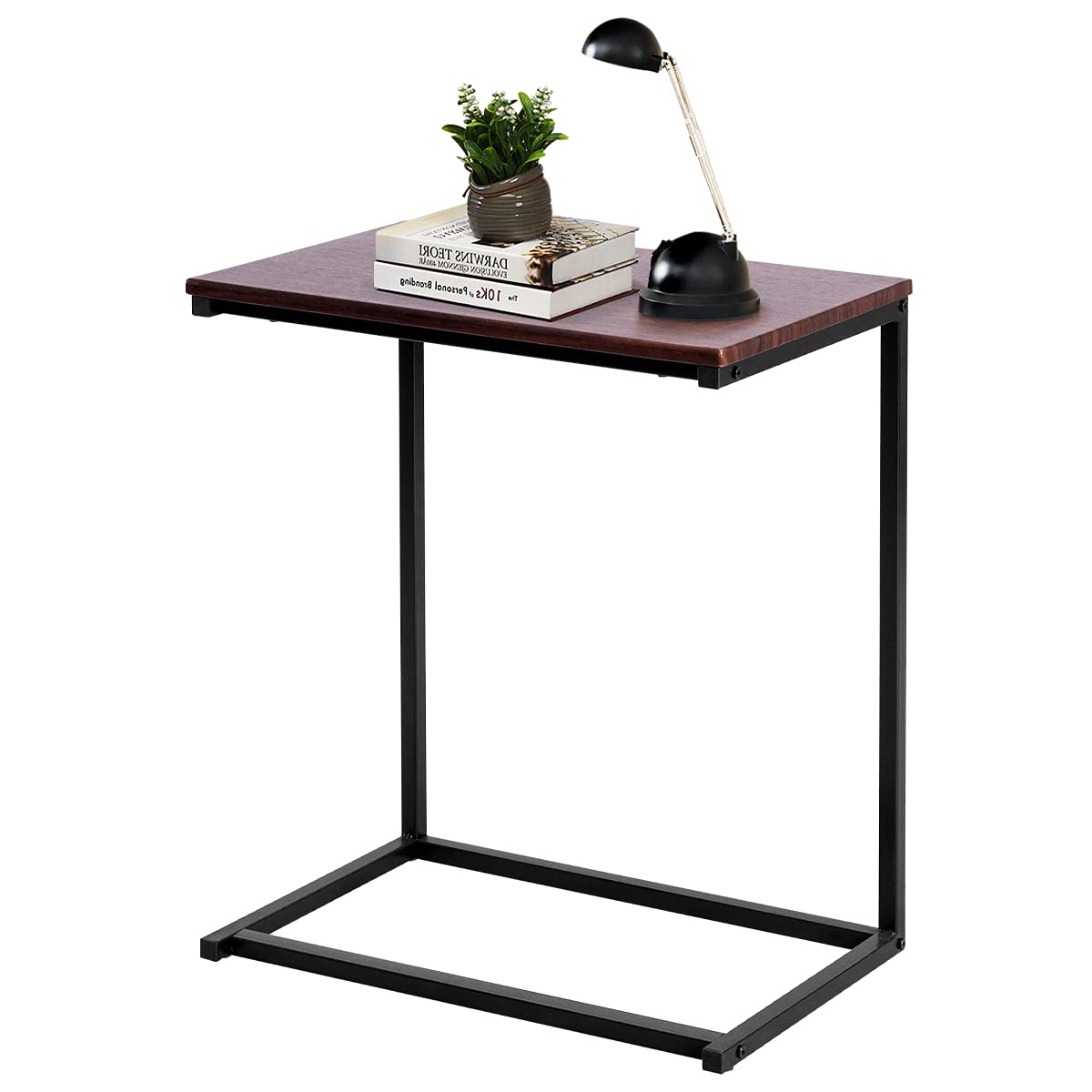 KOMFOTT Sofa Bed Side Table Compact C-Shaped Couch End Table