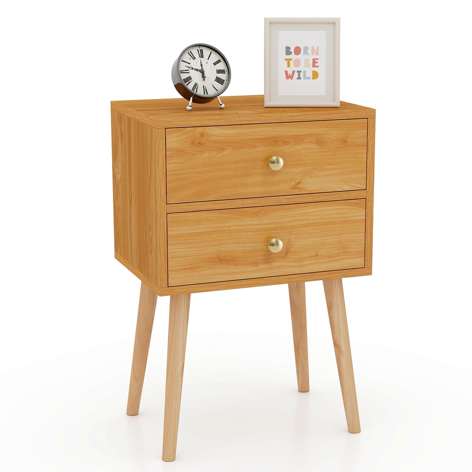 KOMFOTT Nightstand with 2 Drawers(1/2)