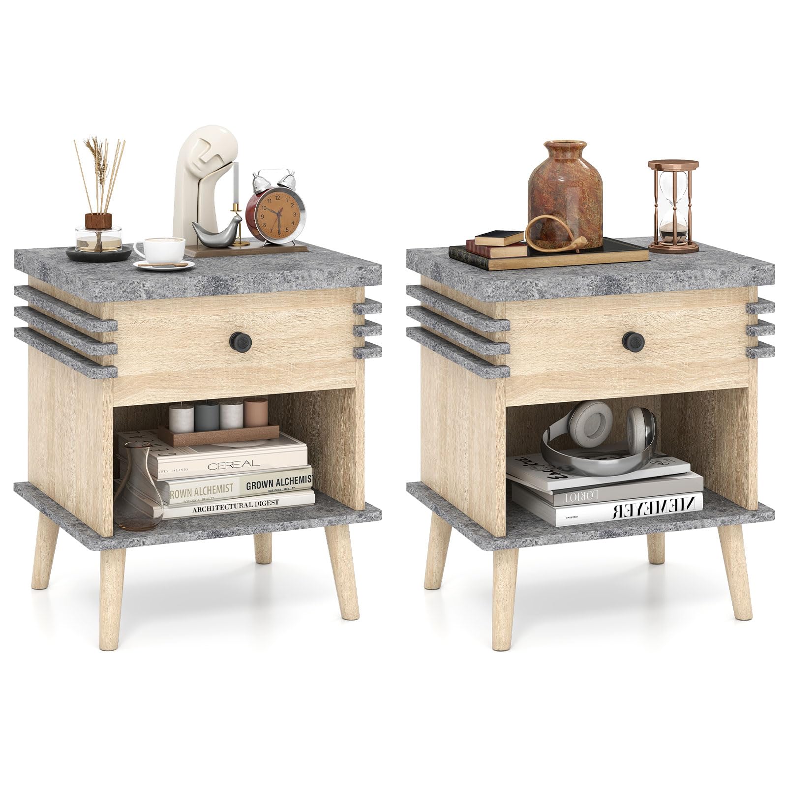 KOMFOTT Nightstand with Drawer