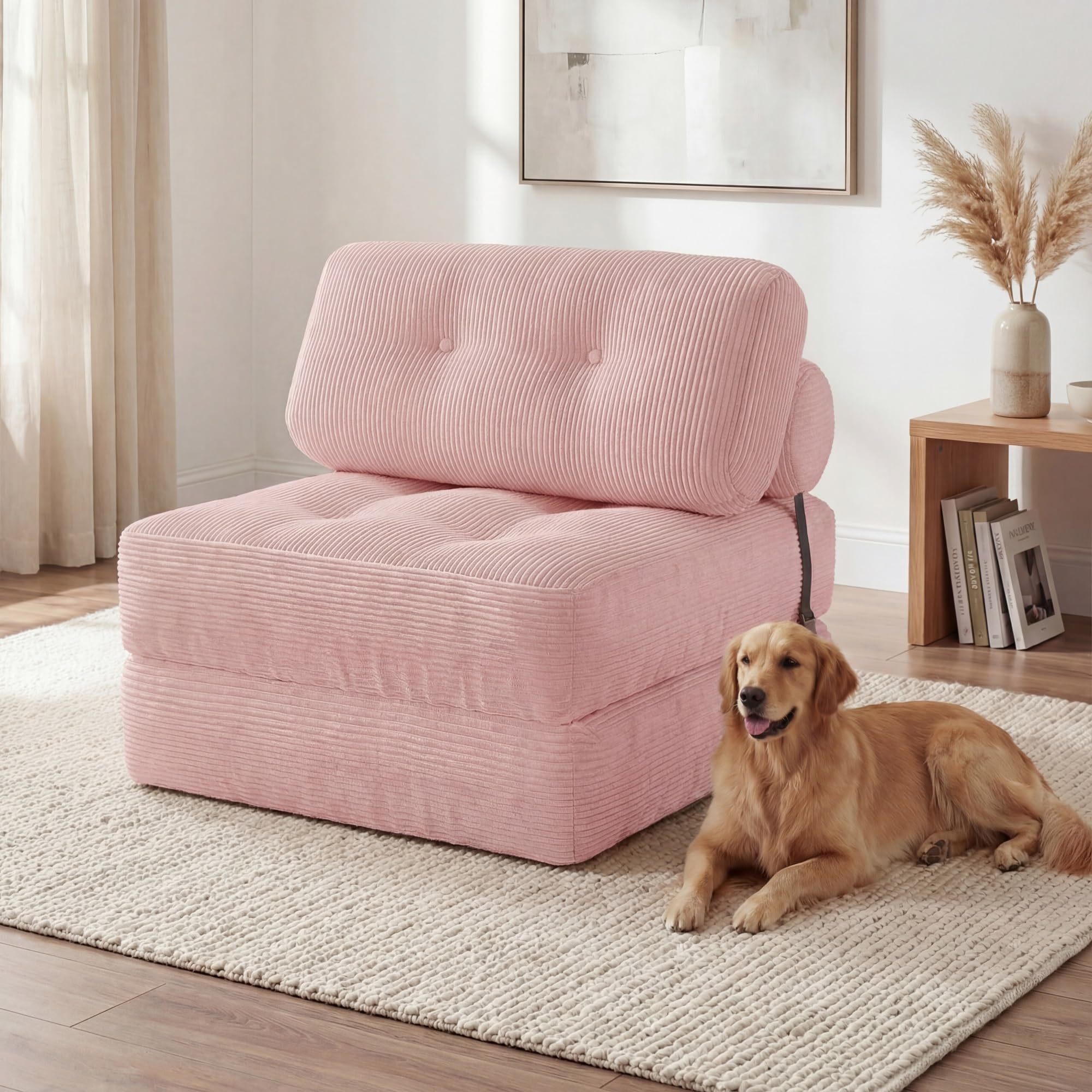 KOMFOTT Convertible Folding Sofa Bed with Pillow