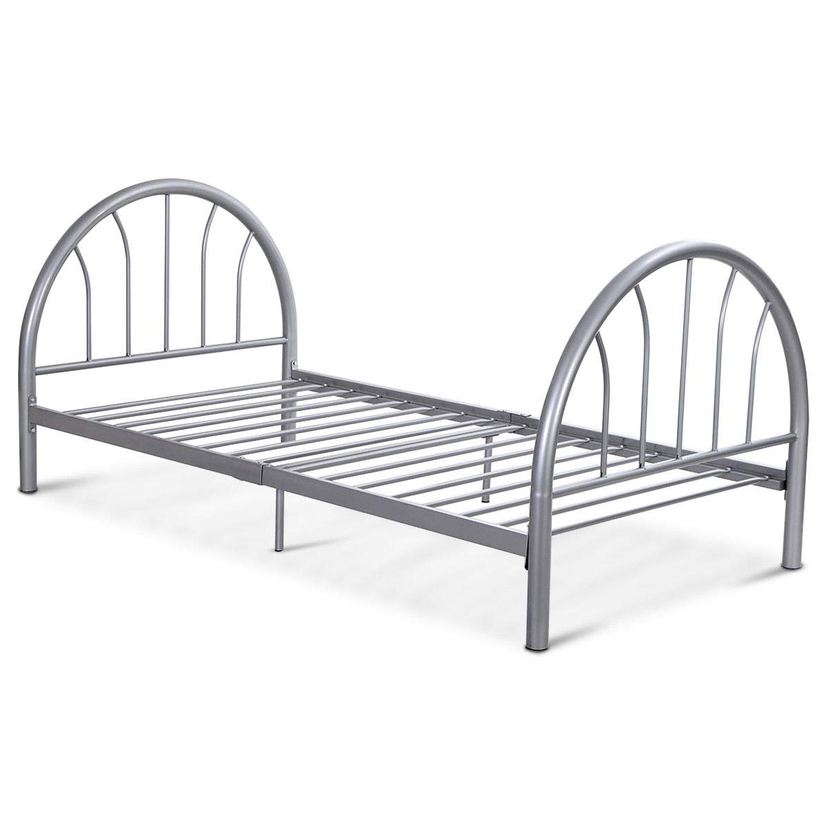 KOMFOTT 83"x42"x35" Twin Size Metal Bed Platform Bed Frame