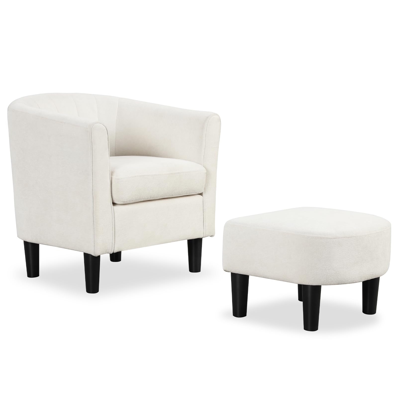 KOMFOTT Accent Chair with Ottoman