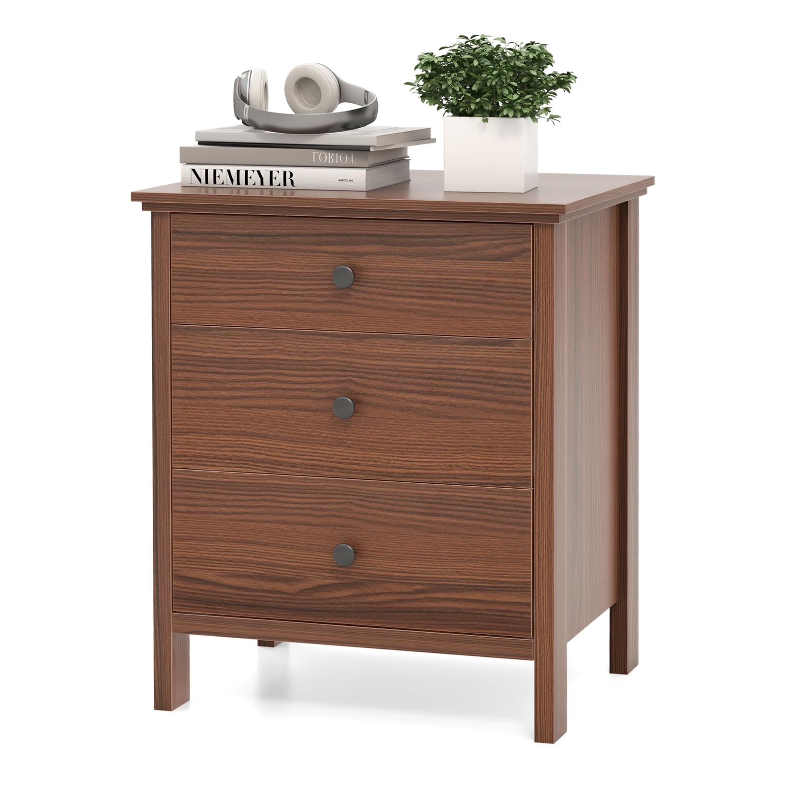 KOMFOTT 3 Drawers Nightstand Set of 1/2