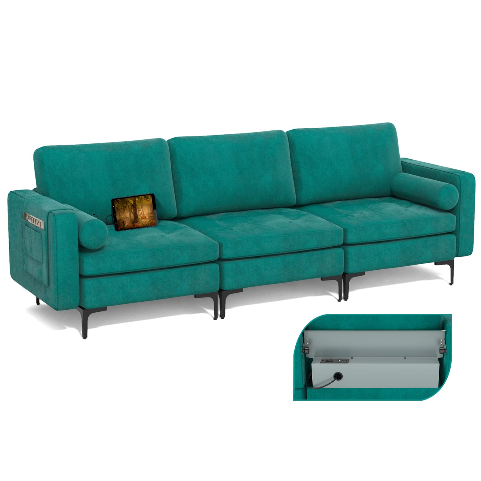 KOMFOTT 3 Seater Sofa Couch Upholstered Modular Sofa