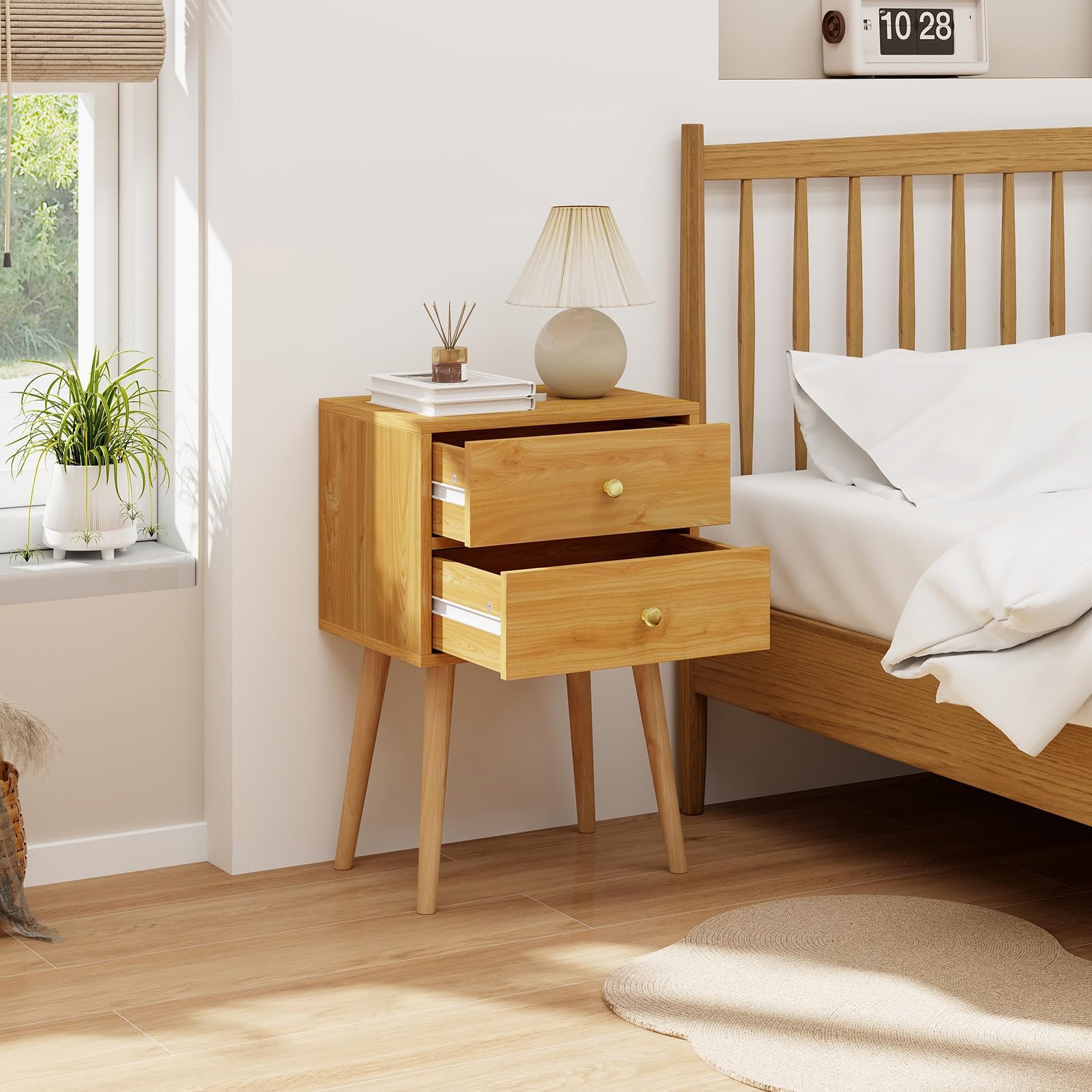 KOMFOTT Nightstand with 2 Drawers(1/2)