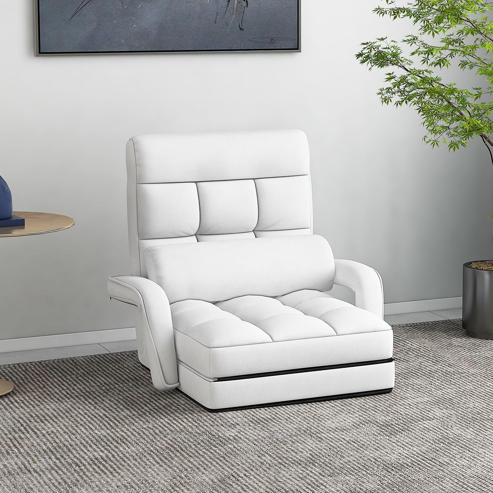 KOMFOTT Foldable Floor Lazy Sofa Chair