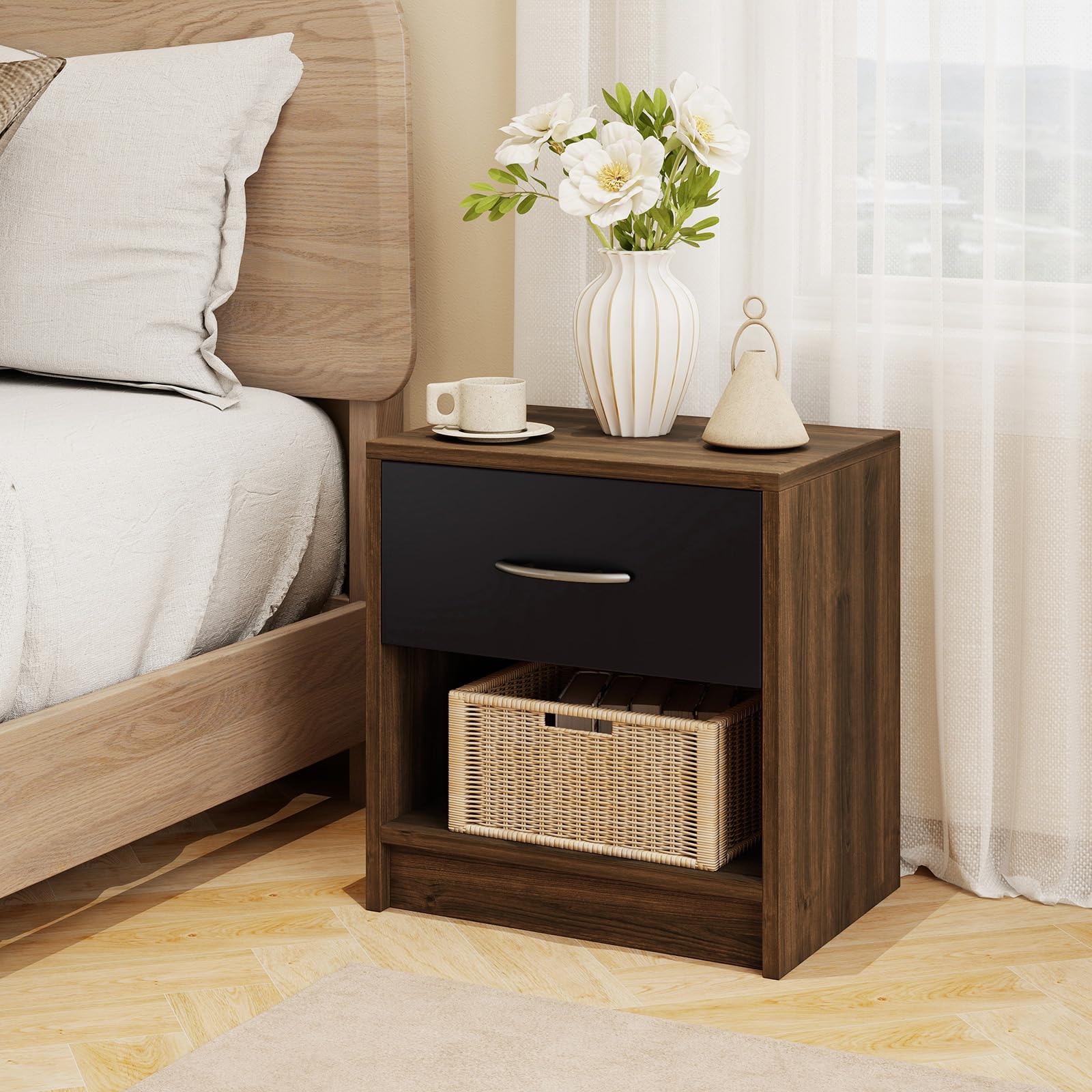 KOMFOTT Nightstand with Drawer(1/2)