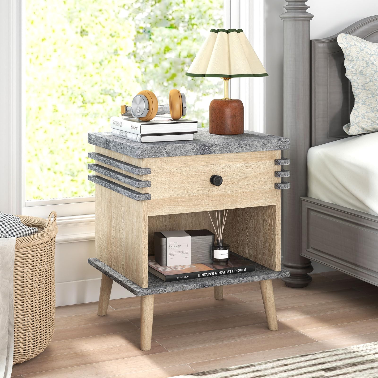 KOMFOTT Nightstand with Drawer