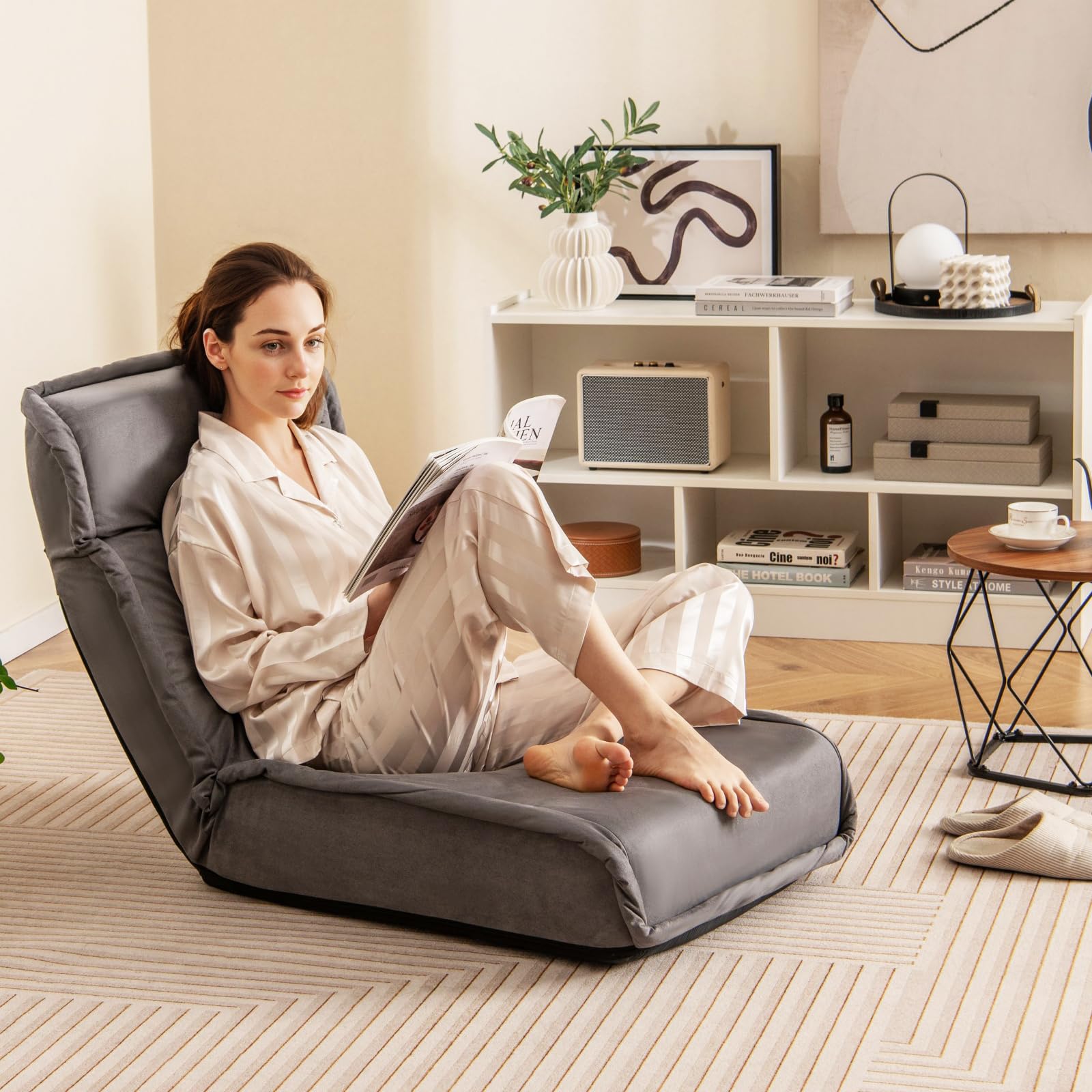 KOMFOTT Floor Chair with Back Support