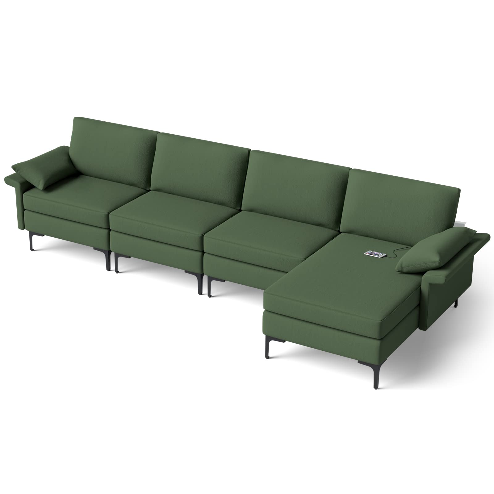 KOMFOTT 130.5 Inch Extra Large Convertible Sectional Sofa