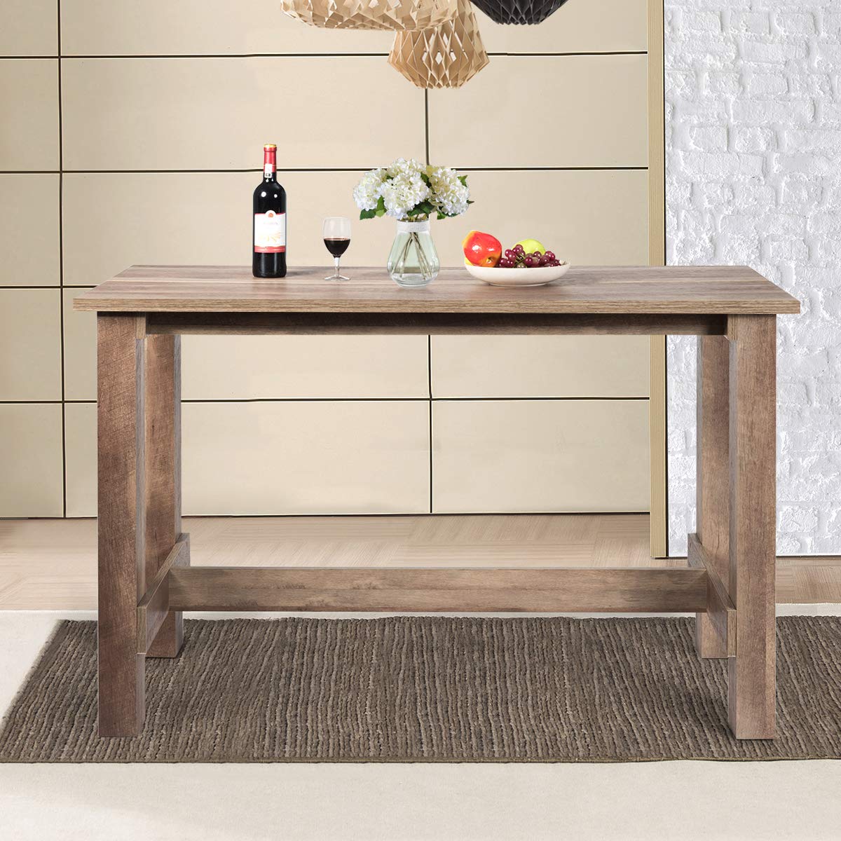 KOMFOTT Counter Height Dining Table for 4-6, Large Rectangular Kitchen Table