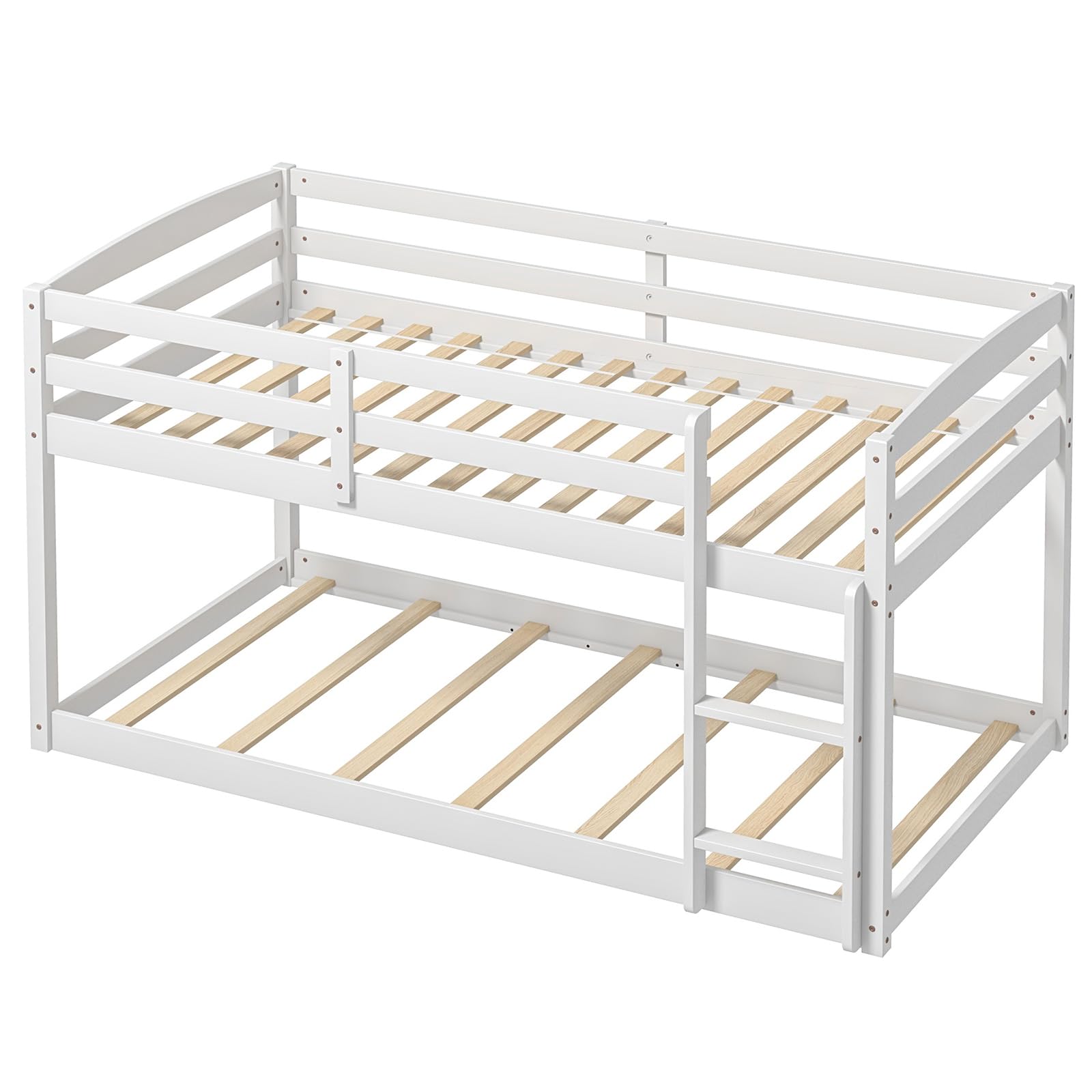 KOMFOTT Low Bunk Bed Twin Over Twin