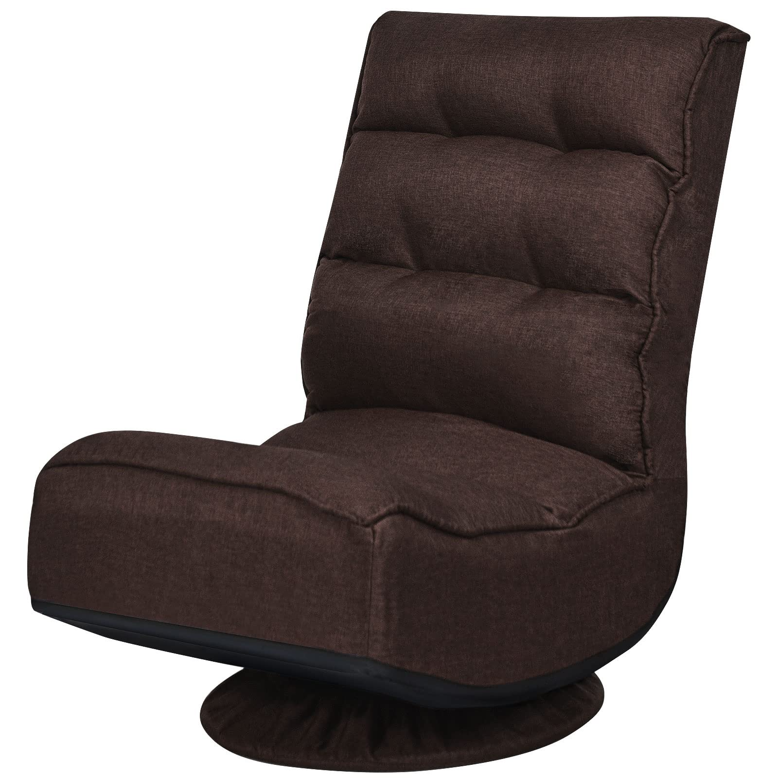 Komfott 360 Degree Swivel and 6 Position Adjustable Folding Floor Chair