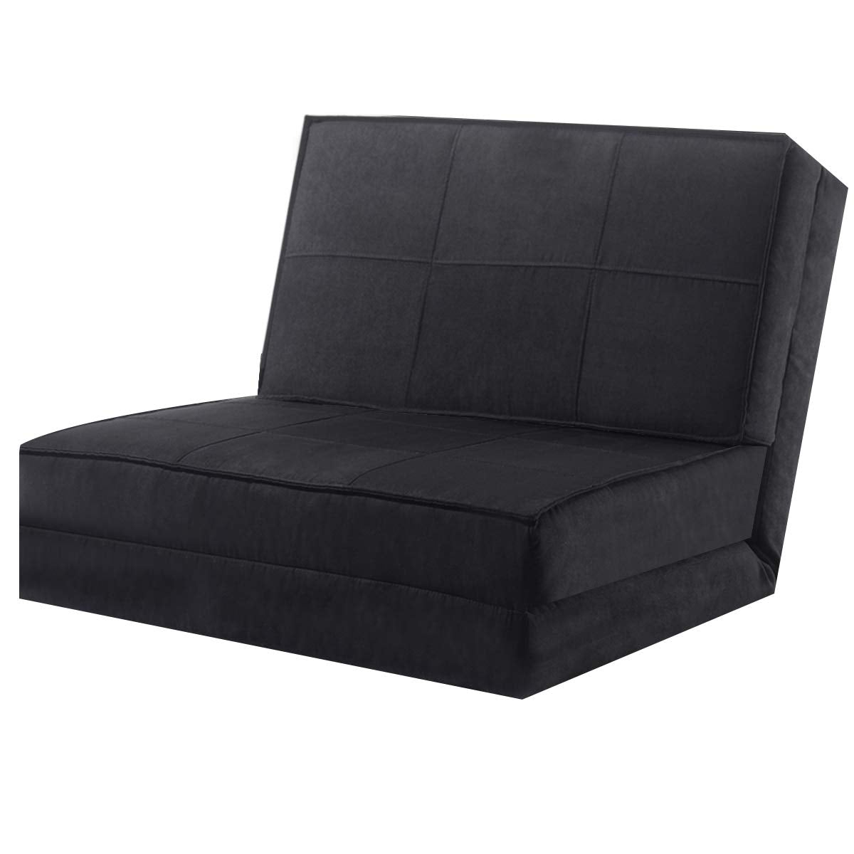 5-Position Adjustable Triple Fold Down Floor Sofa Bed