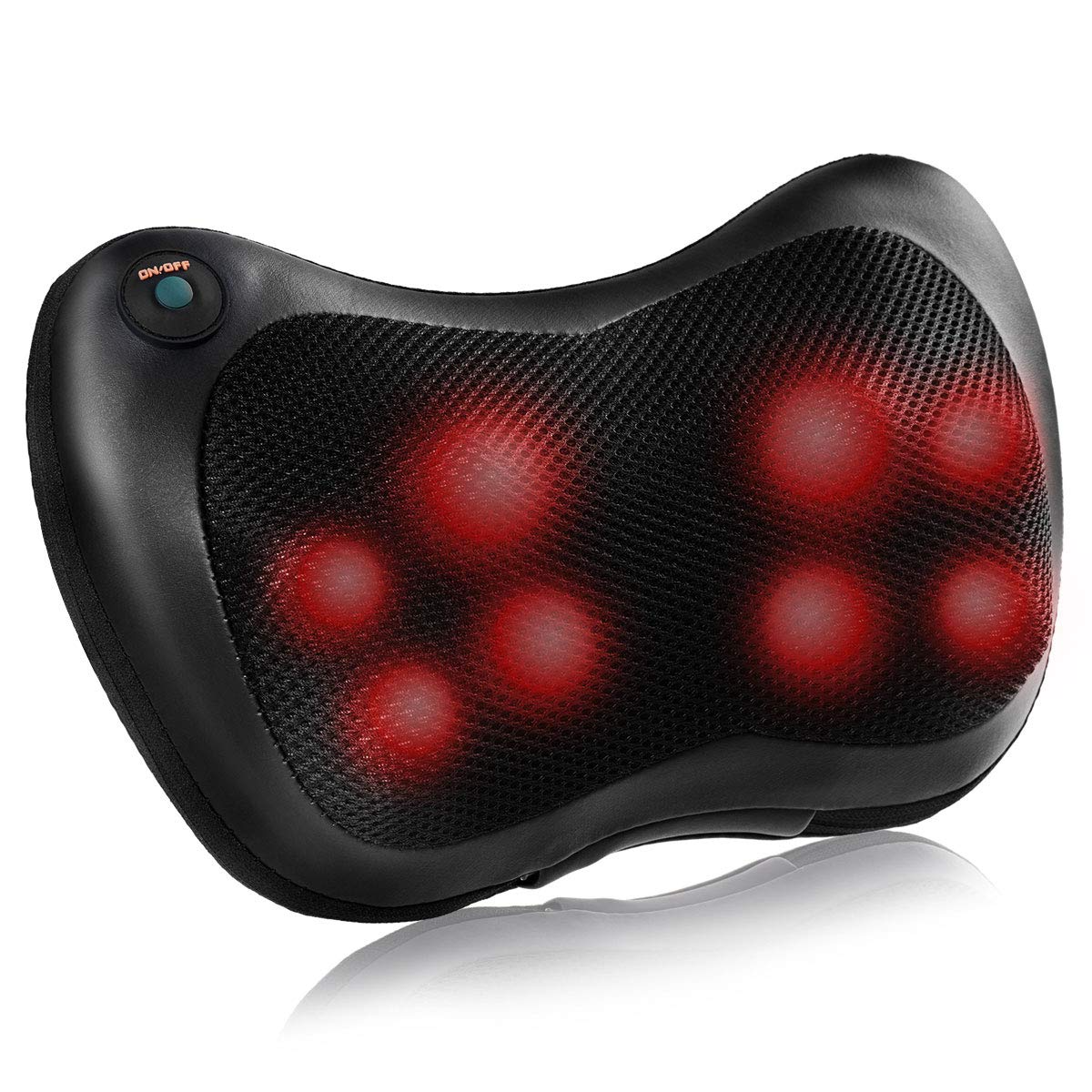  Back Massager Neck Massager with Heat- Shiatsu Massage Pillow  with Heat & Vibration for Home & Car, Massagers for Neck and Back,  Shoulder, Leg, Deep Tissue Massager for Pain Relief 