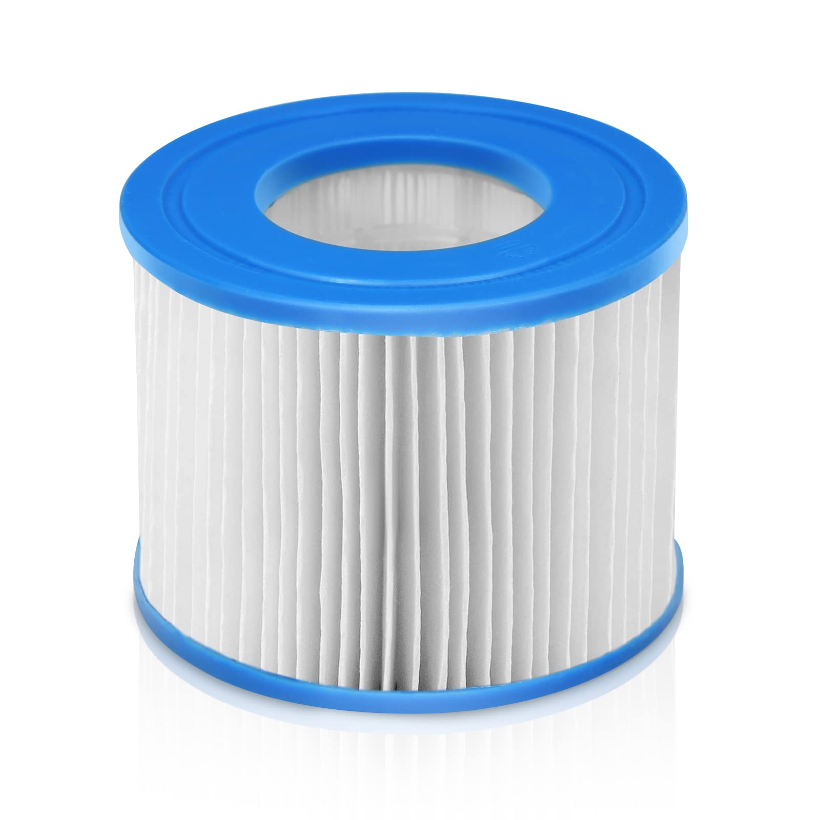 Komfott 6 Pack Spa Filter Cartridge Compatible & Most Hot Tub, Massage Pool, Inflatable Pool, Swimming Pool (6, 4” x 4" x 3")