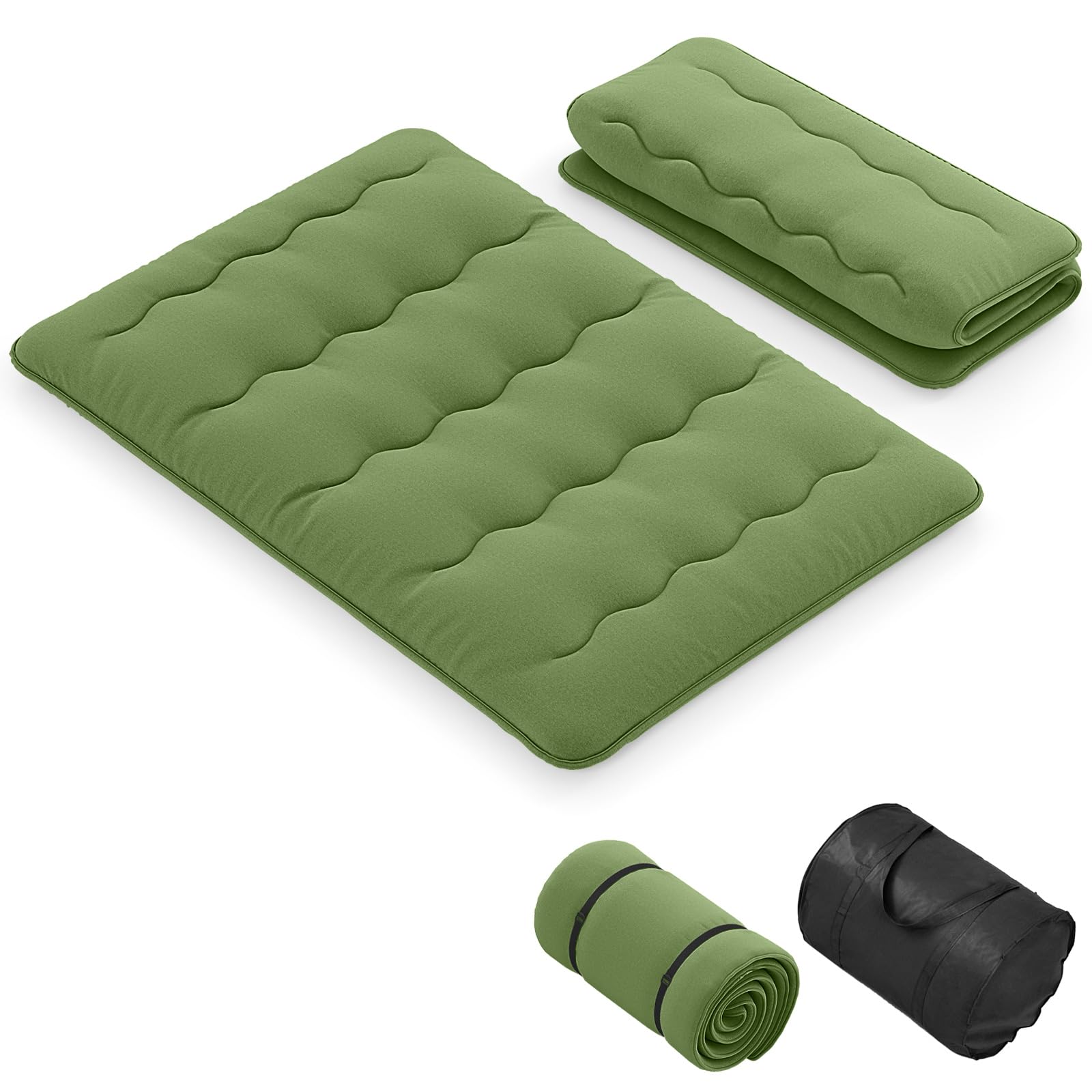 KOMFOTT Japanese Floor Mattress 4 Inch Roll up Futon Mattress