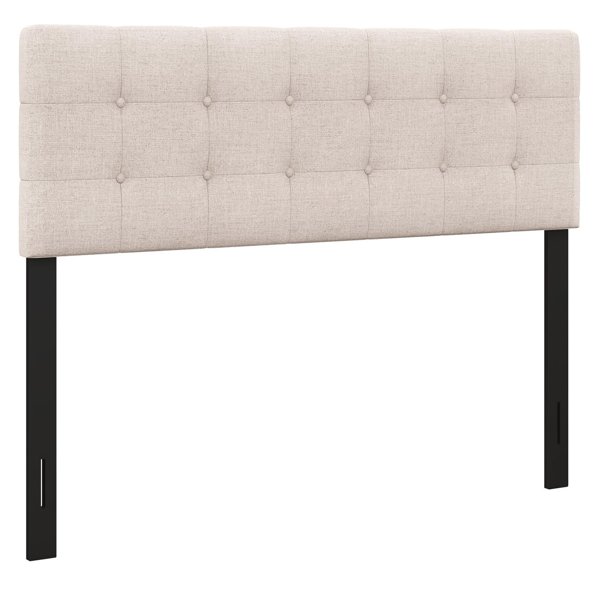 KOMFOTT Linen Upholstered Headboard for Full & Queen Size Bed Frame(Button Tufted)