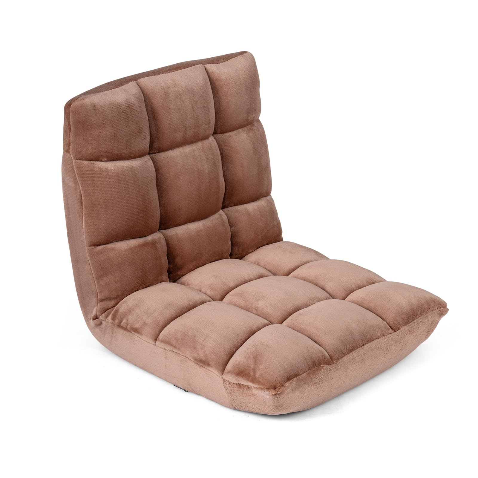 KOMFOTT Floor Chair with Back Support, Foldling Gaming Sofa Chair with Comfy Cushion