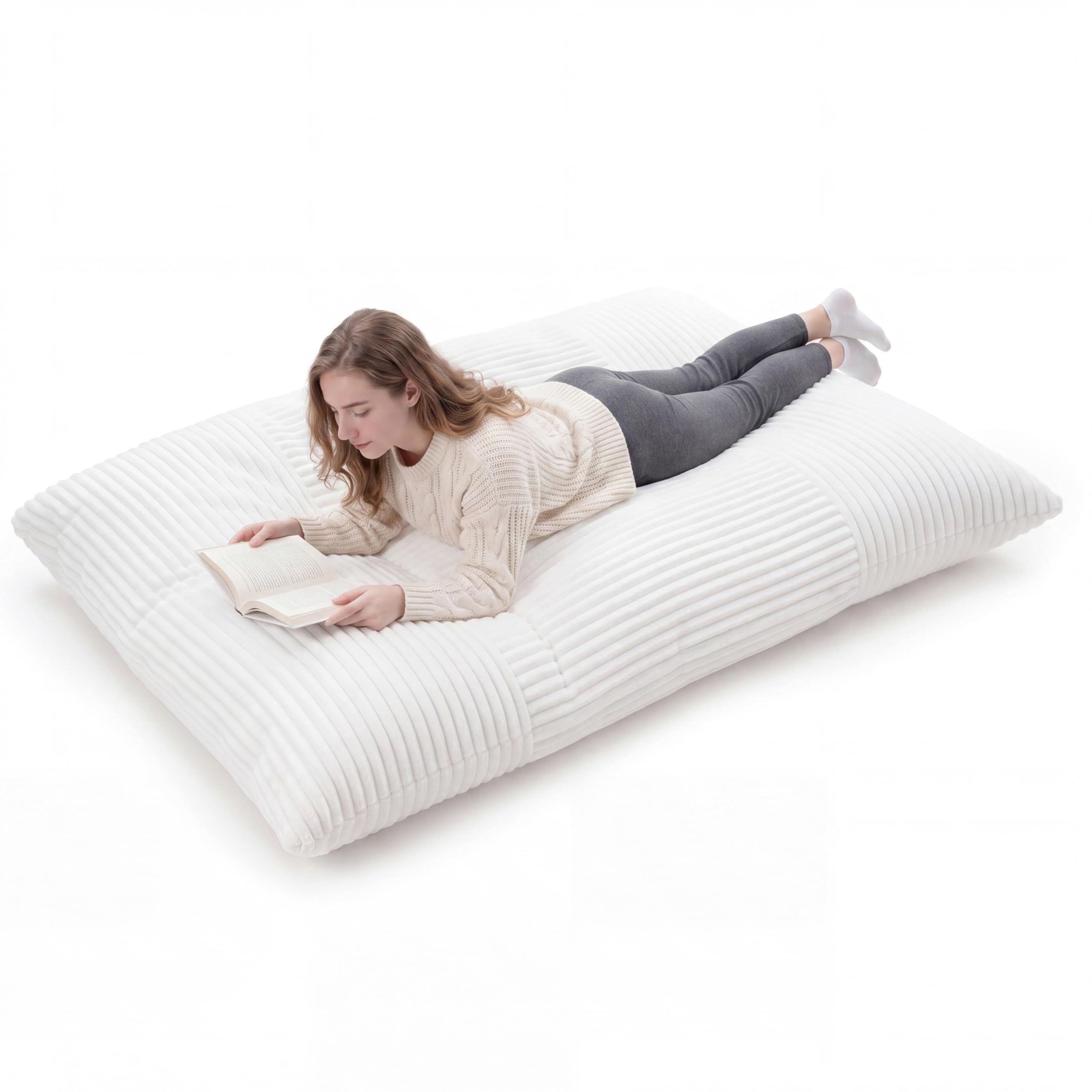 KOMFOTT Convertible Bean Bag Chair & Floor Sofa Bed for Adults