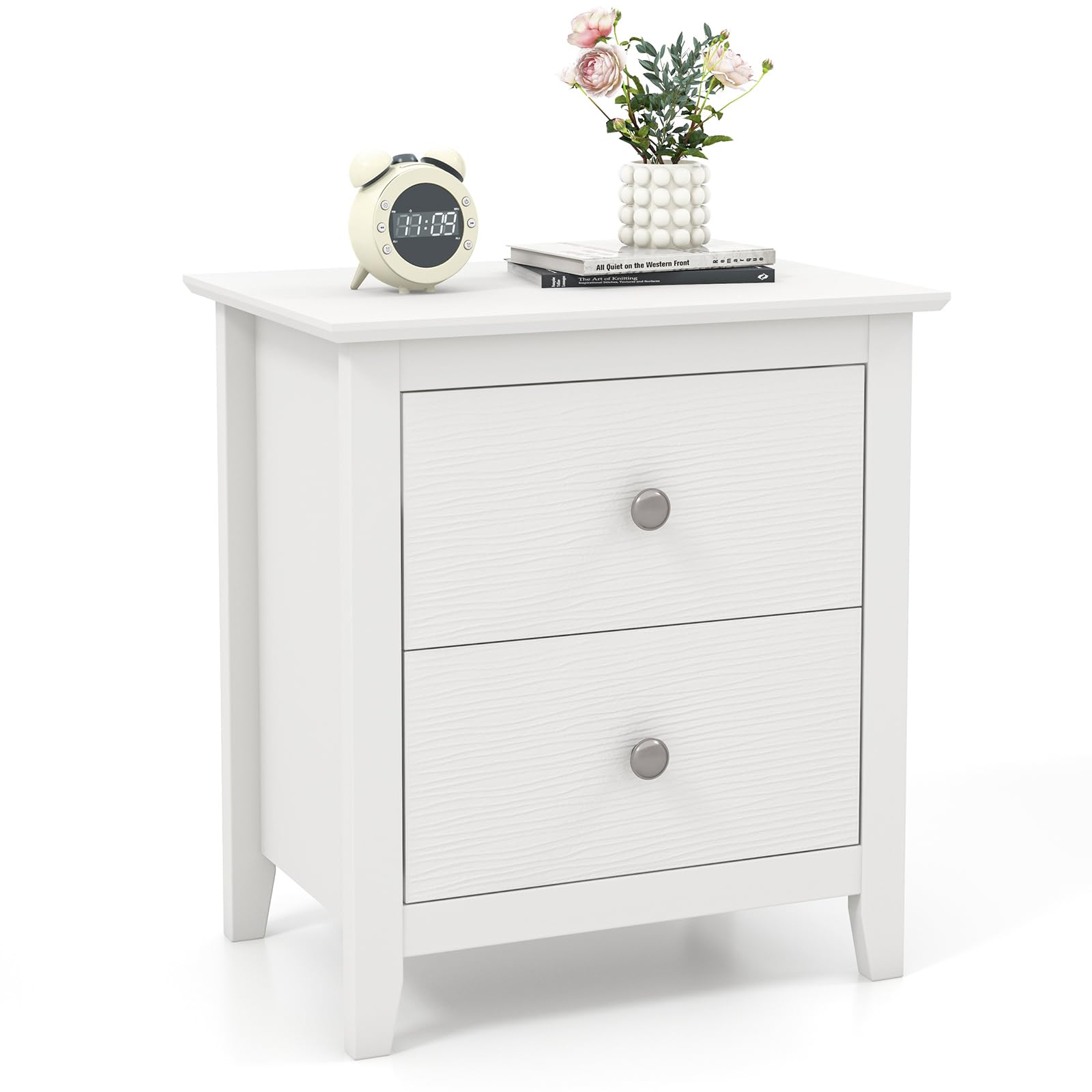 KOMFOTT 2 Drawers Nightstand Set of 1/2（20" x 14.5" x 22"）