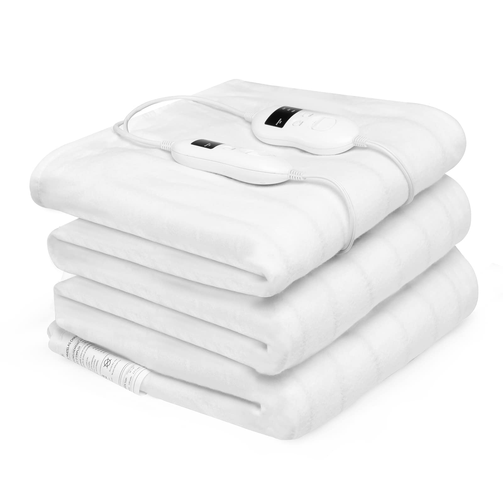 KOMFOTT Heated Mattress Pad Twin, Single Electric Mattress Pad Bed Warmer with 8 Heat Settings & 10H Timer, Overheat Protection, Machine Washable