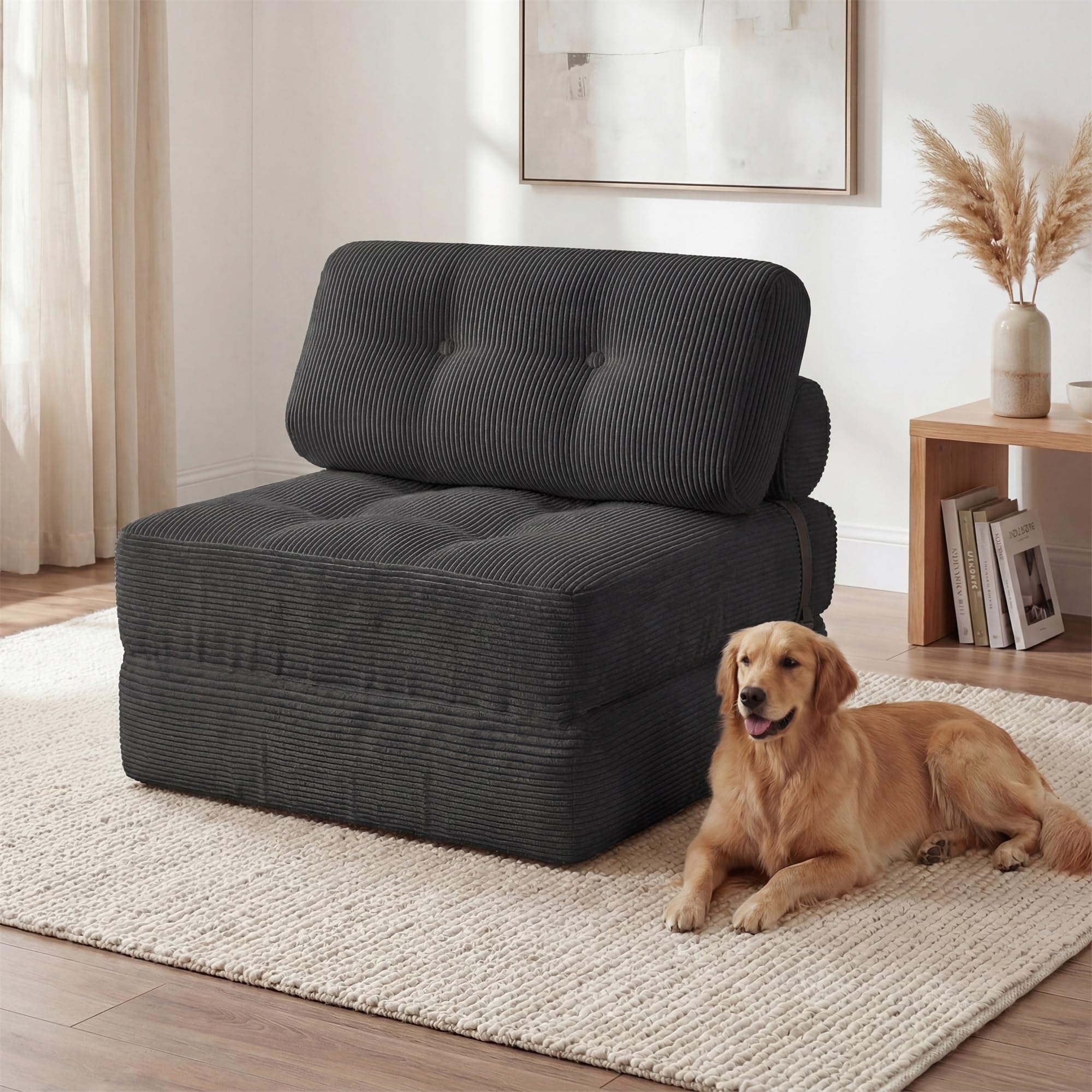 KOMFOTT Convertible Folding Sofa Bed with Pillow