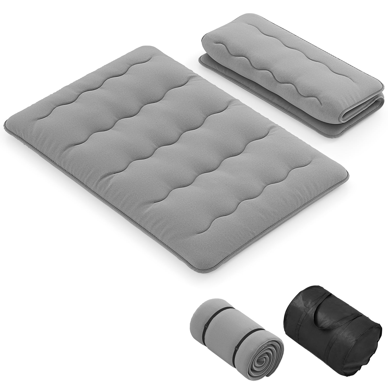 KOMFOTT Japanese Floor Mattress 4 Inch Roll up Futon Mattress