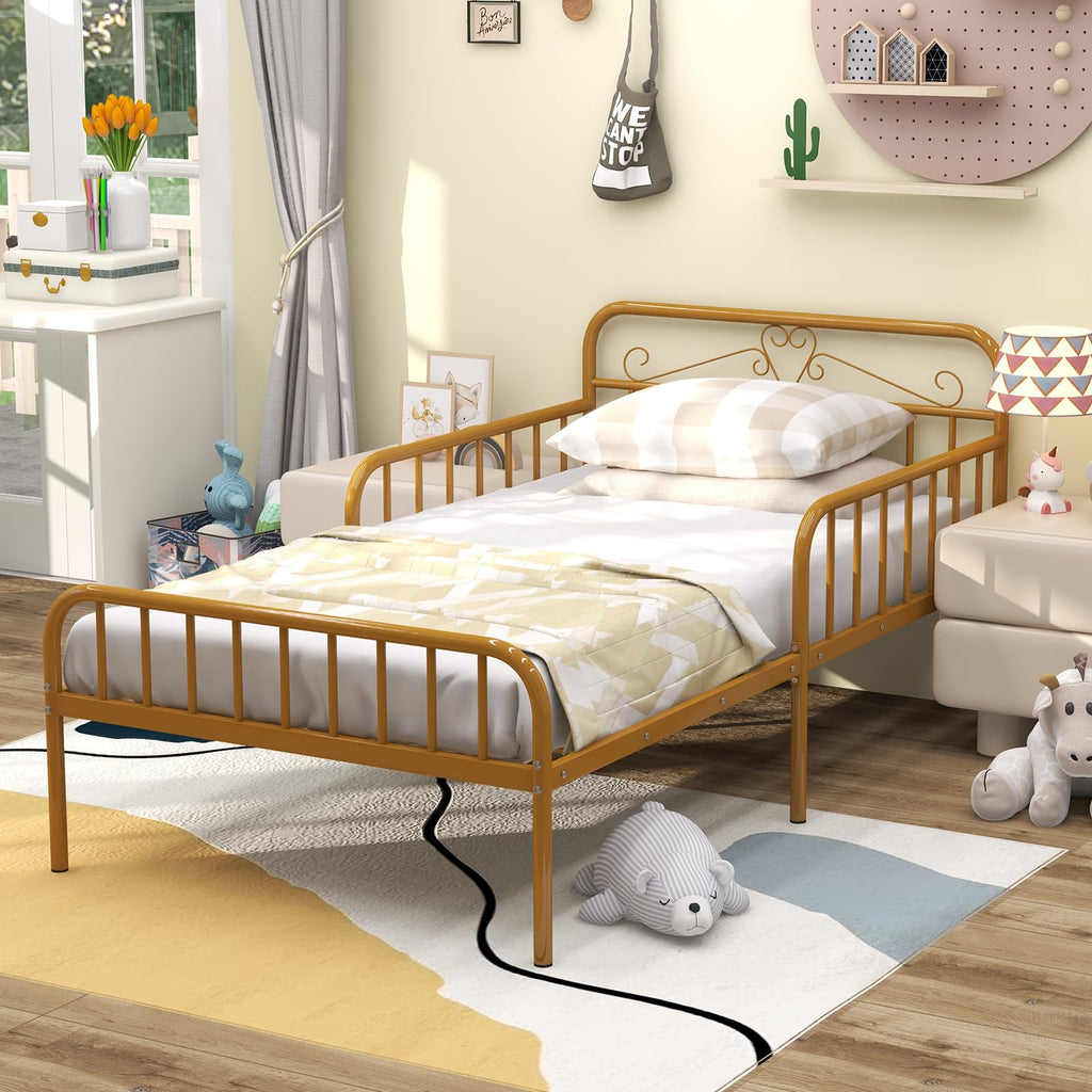 Bed Frame With Rails KOMFOTT Twin Bed Frame with Rails