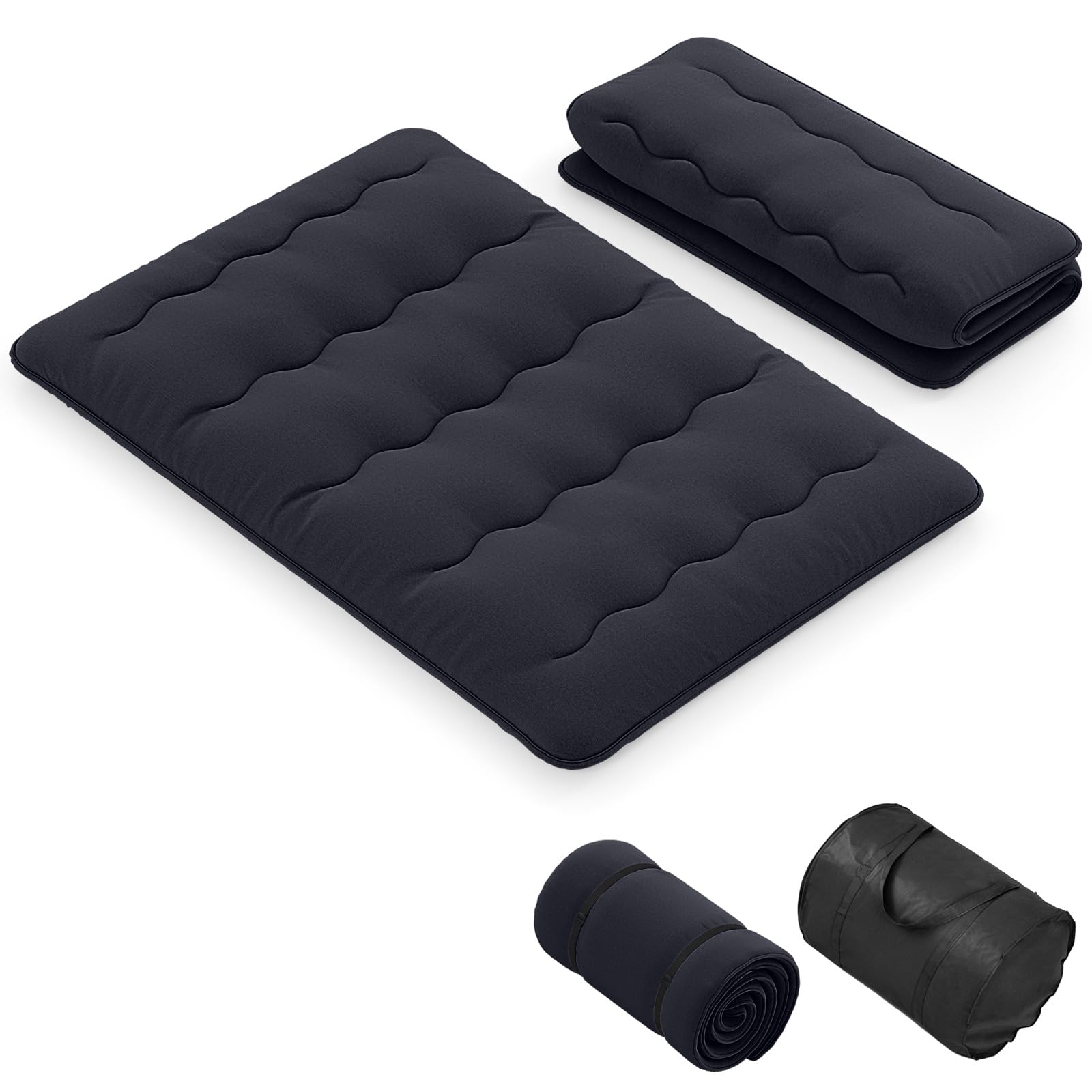 KOMFOTT Japanese Floor Mattress 4 Inch Roll up Futon Mattress