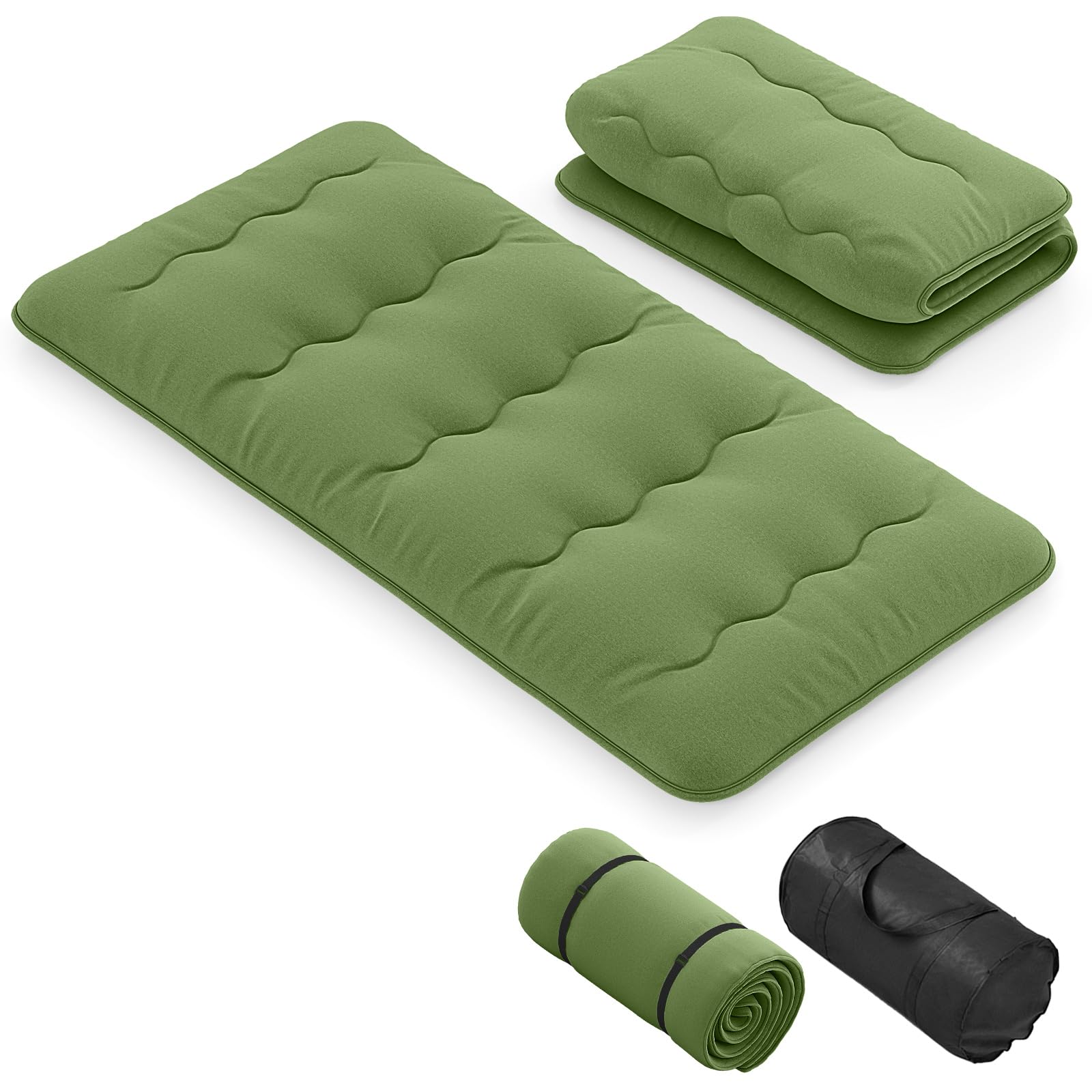 KOMFOTT Japanese Floor Mattress 4 Inch Roll up Futon Mattress