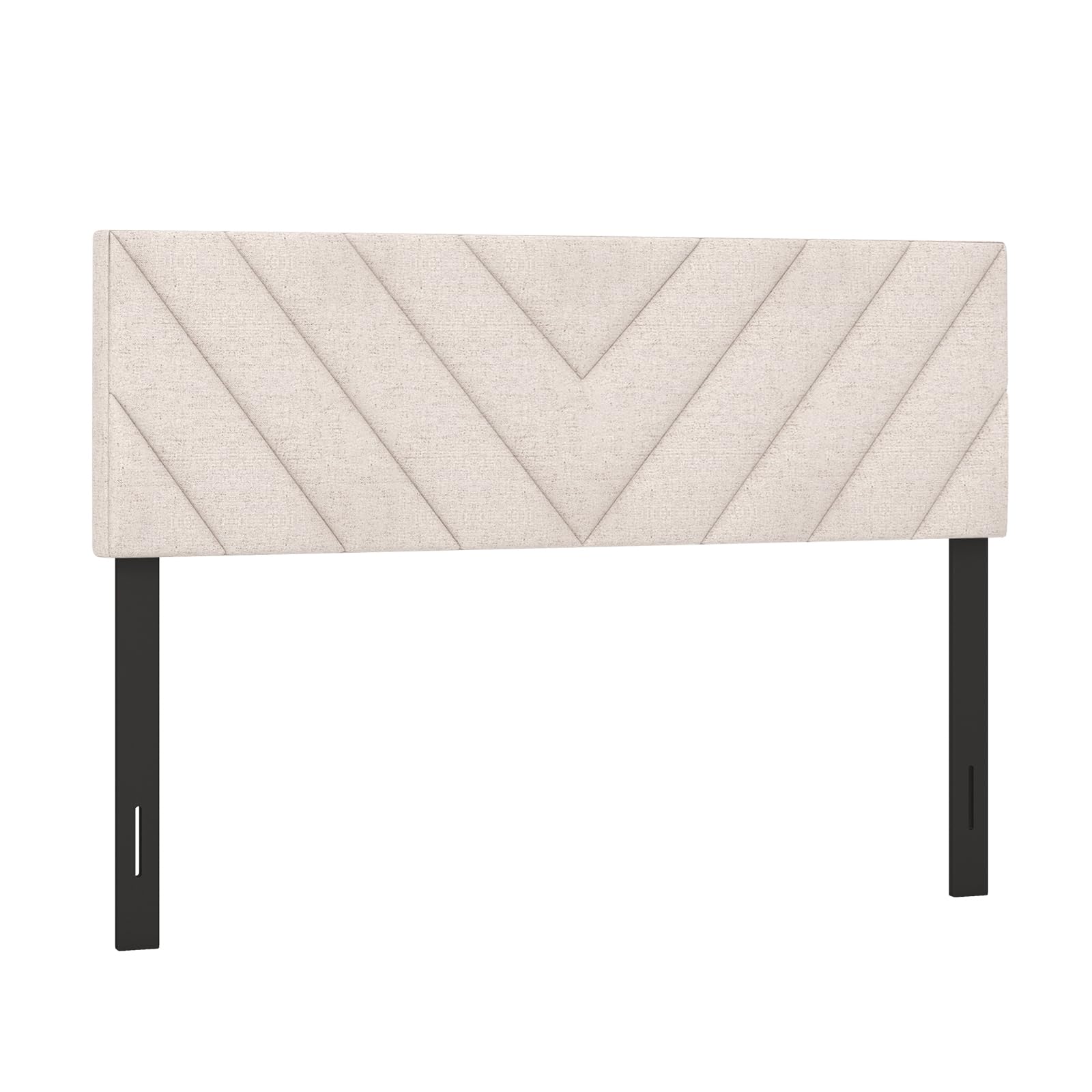 KOMFOTT Linen Fabric Upholstered Headboard for Full/Queen Size Bed