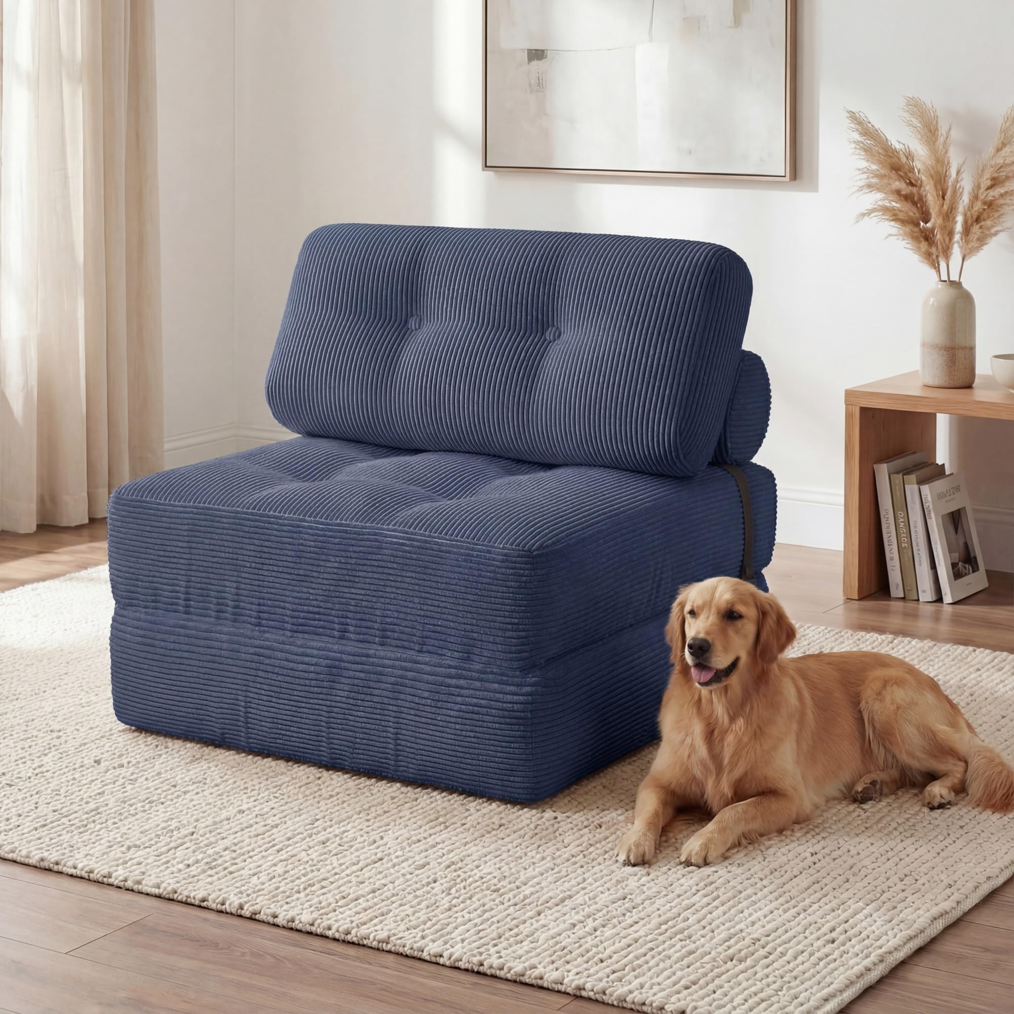 KOMFOTT Convertible Folding Sofa Bed with Pillow
