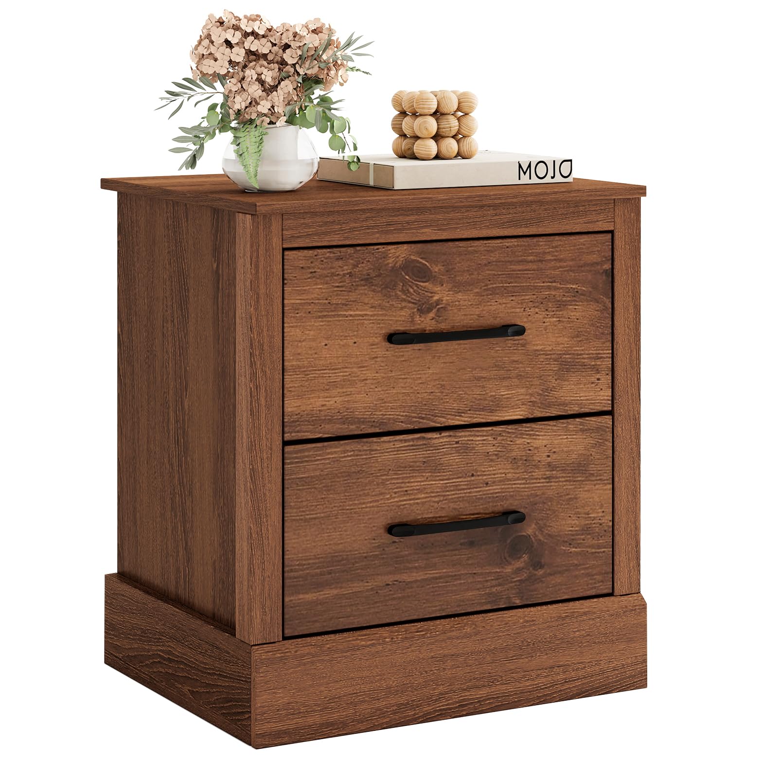 KOMFOTT Farmhouse Nightstand with Drawers(1/2)