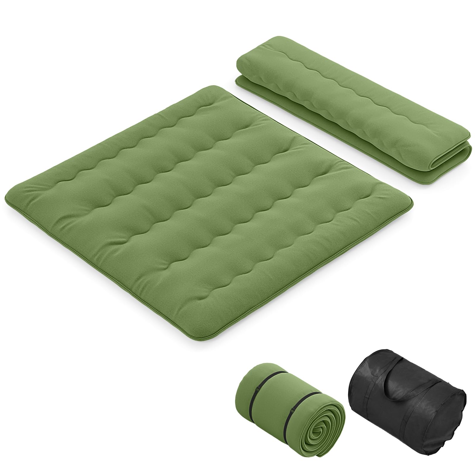 KOMFOTT Japanese Floor Mattress 4 Inch Roll up Futon Mattress