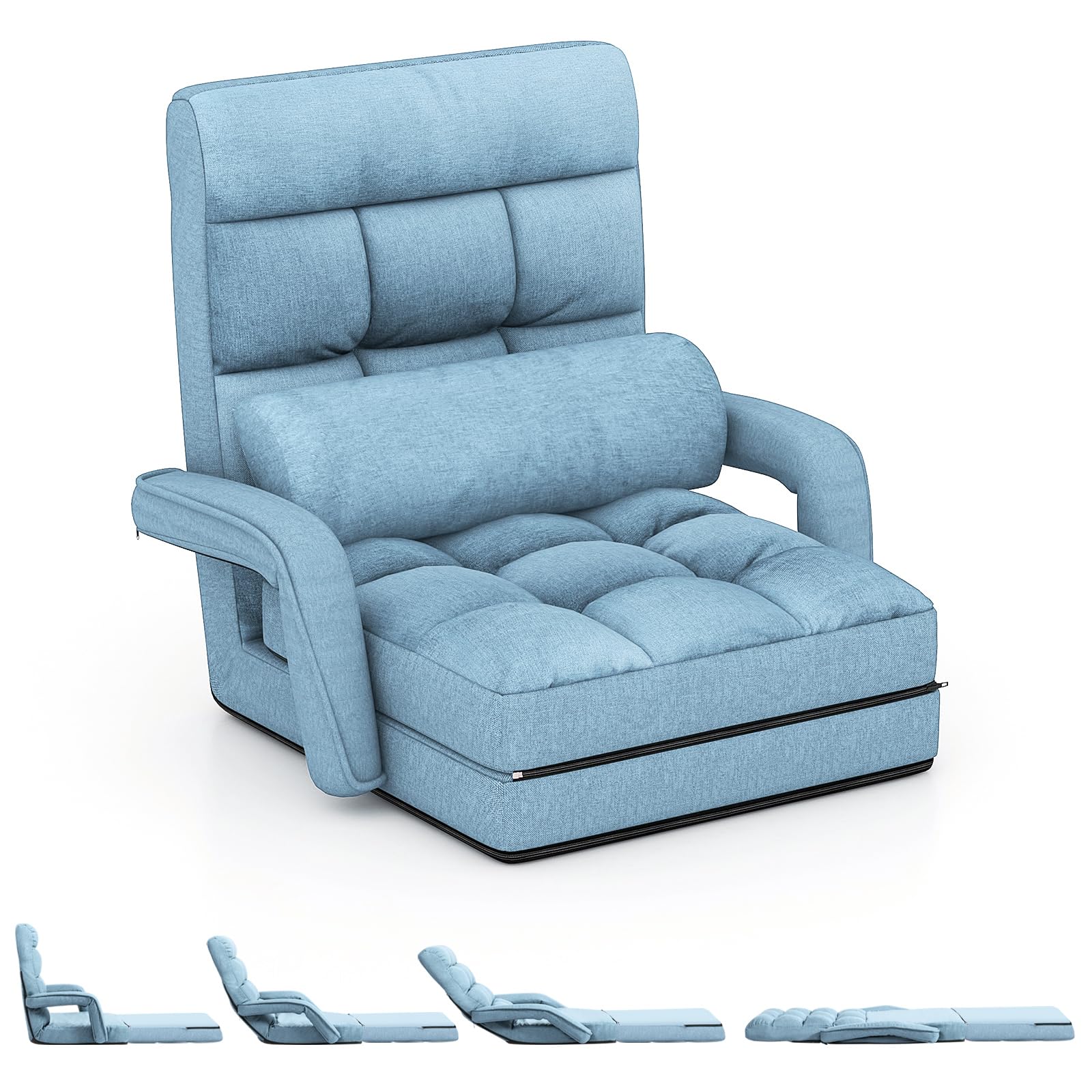 KOMFOTT Foldable Floor Lazy Sofa Chair