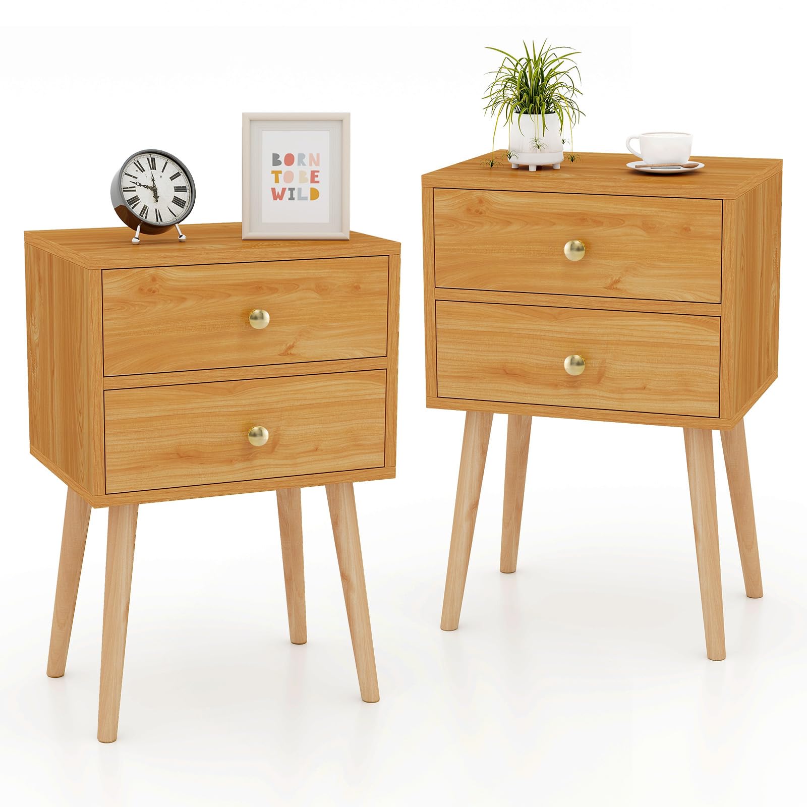 KOMFOTT Nightstand with 2 Drawers（1/2）
