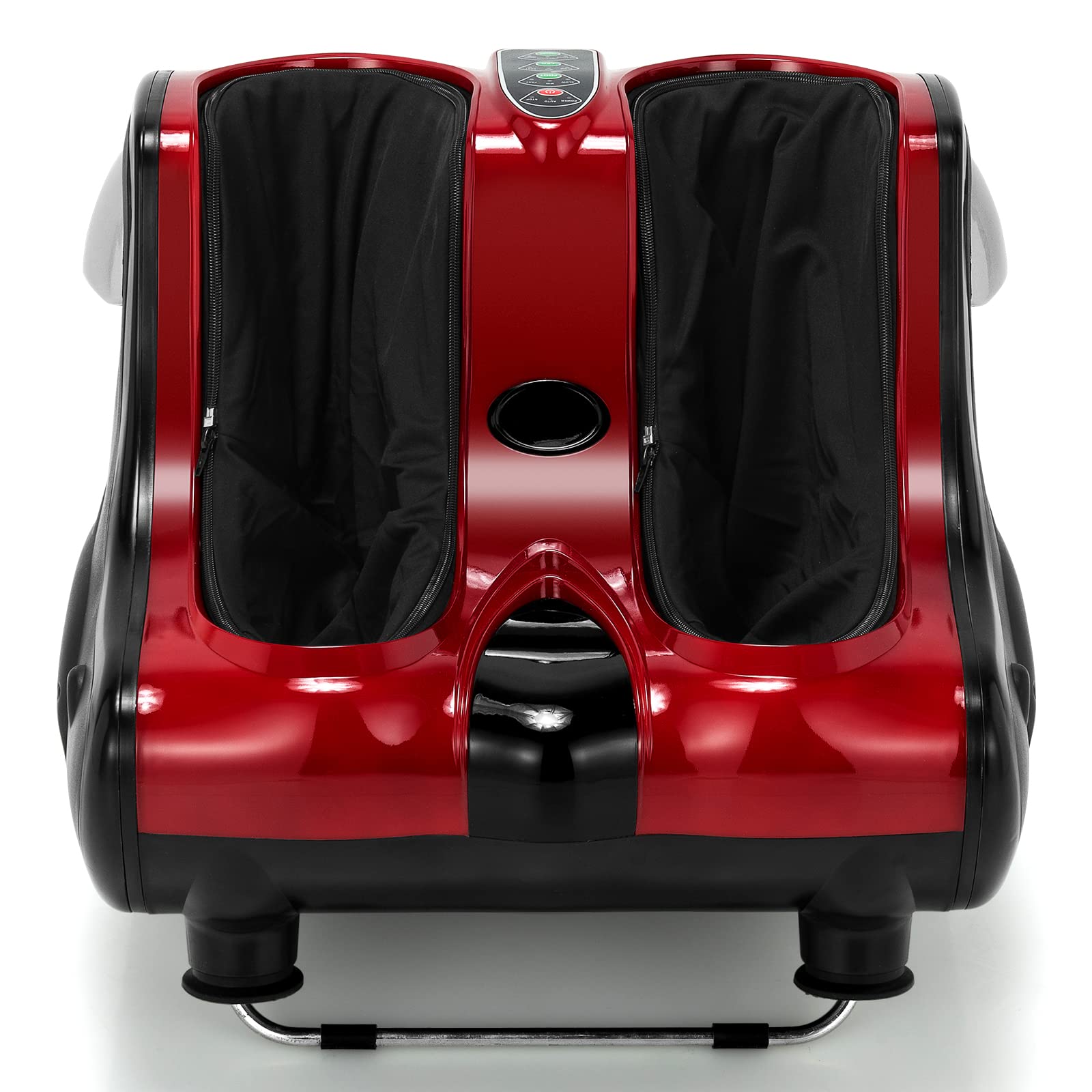 KOMFOTT Foot and Calf Massager, Shiatsu Foot Massager Machine w/Heating, Kneading, Vibration, Rolling, Adjustable Speed & Tilt Base