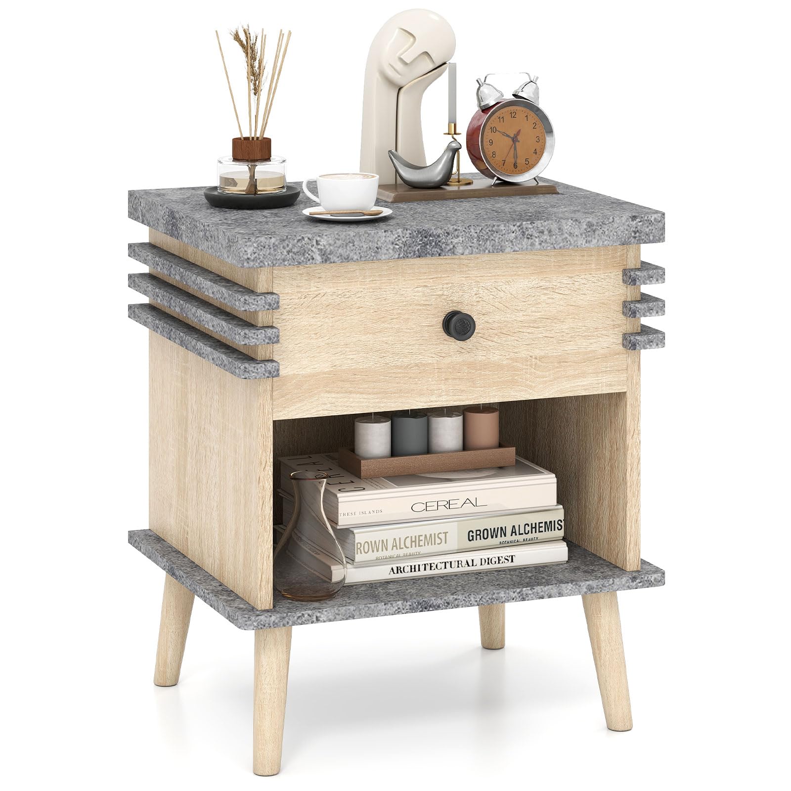 KOMFOTT Nightstand with Drawer