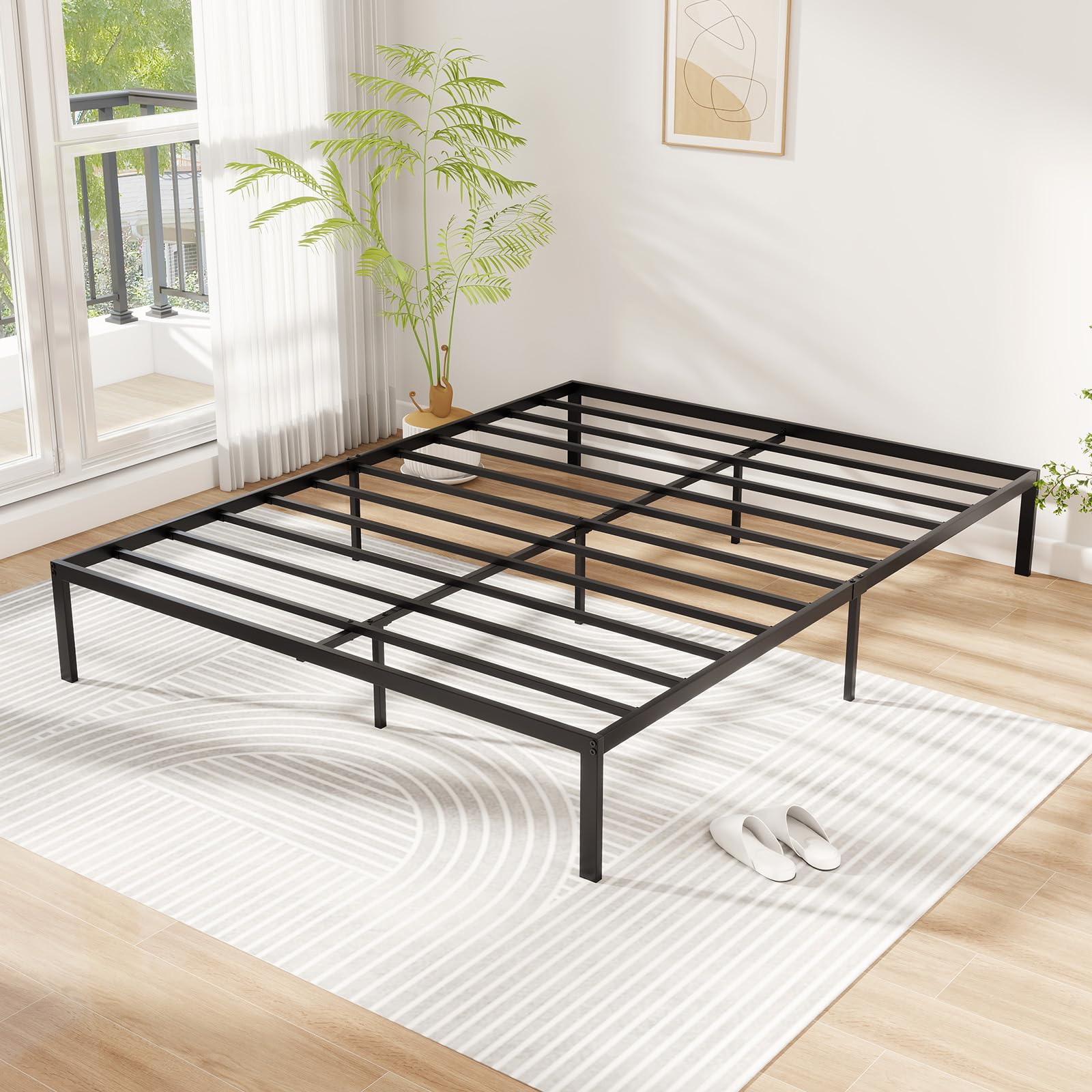 KOMFOTT Full Size Metal Bed Frame
