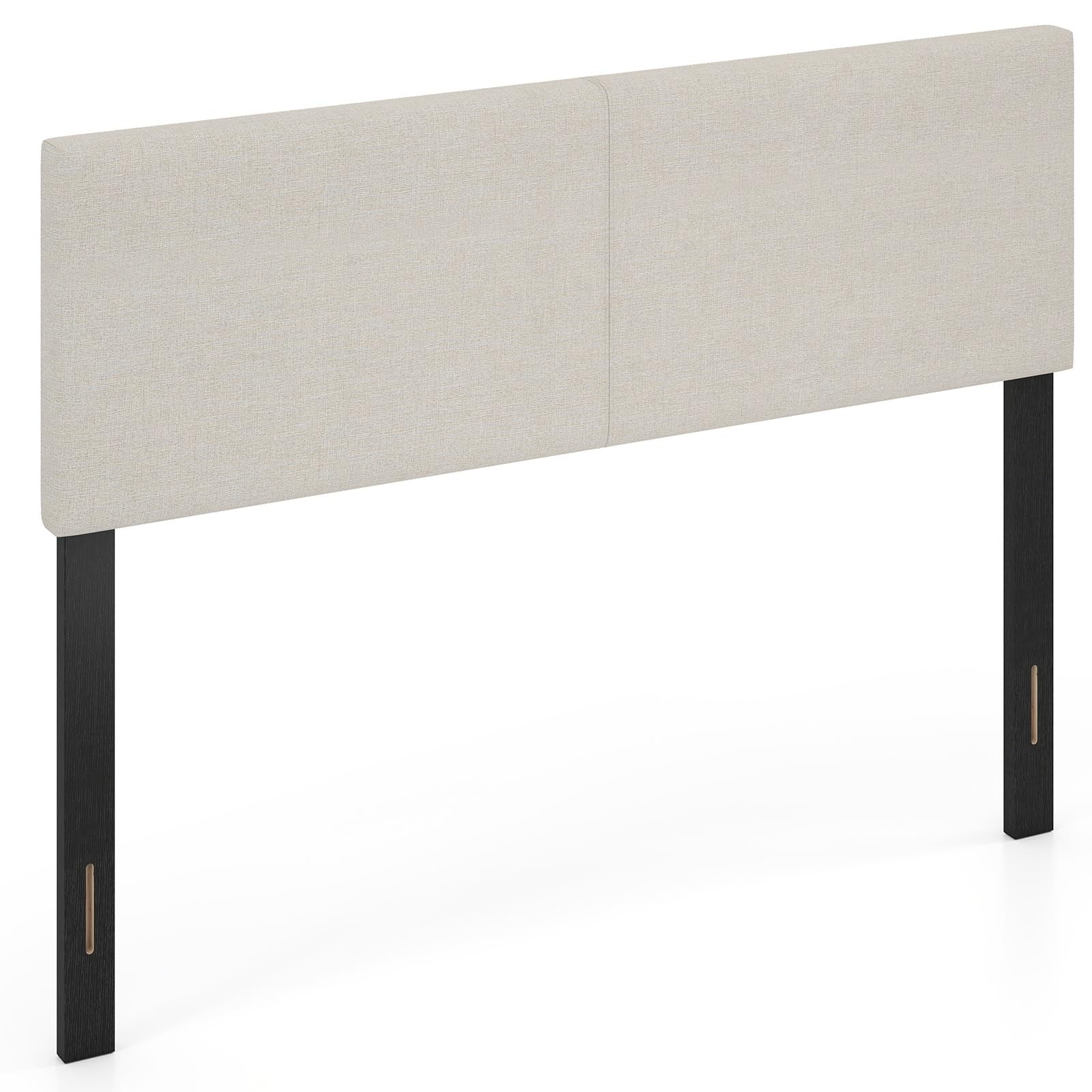 KOMFOTT Linen Upholstered Headboard for Full & Queen Size Bed Frame