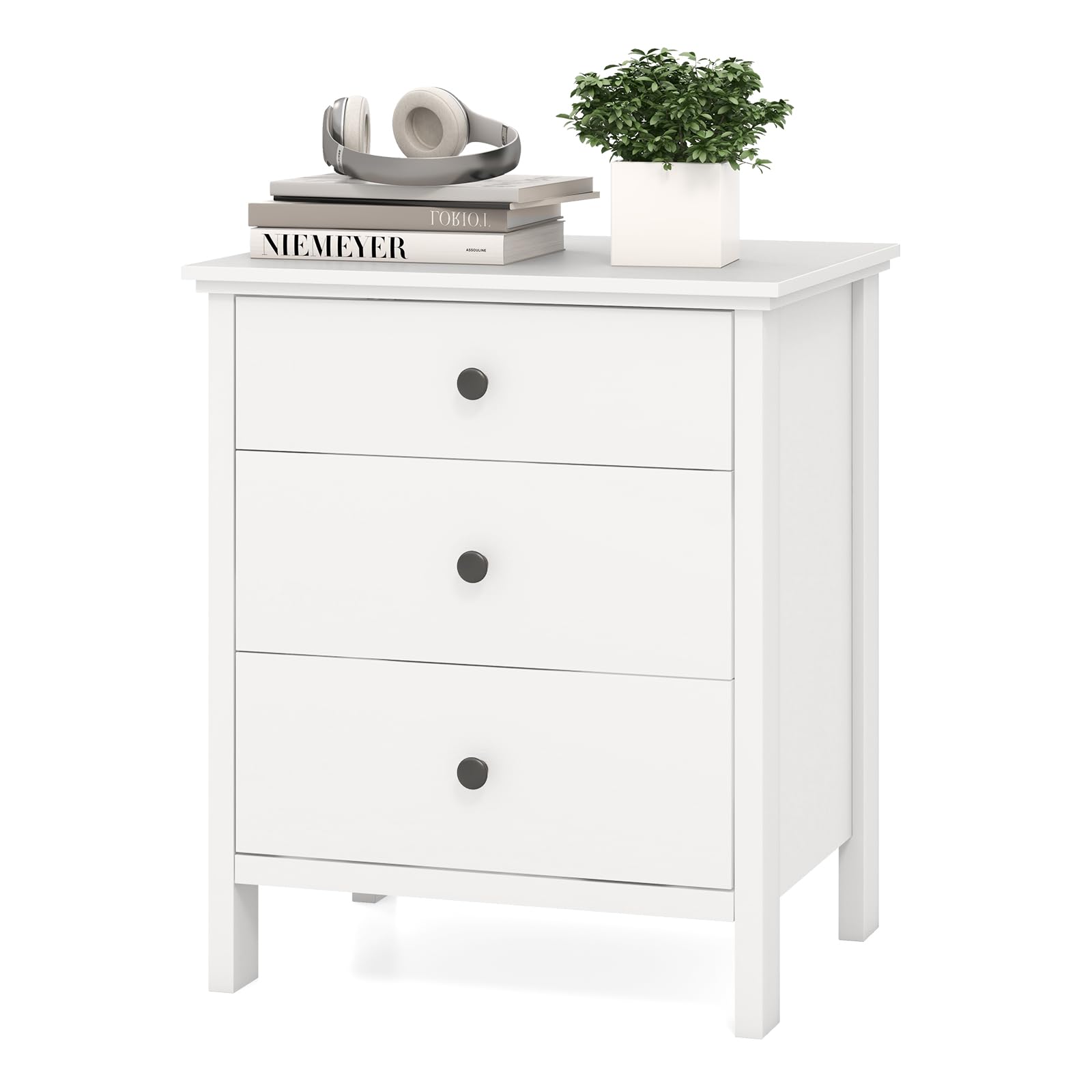 KOMFOTT 3 Drawers Nightstand Set of 1/2
