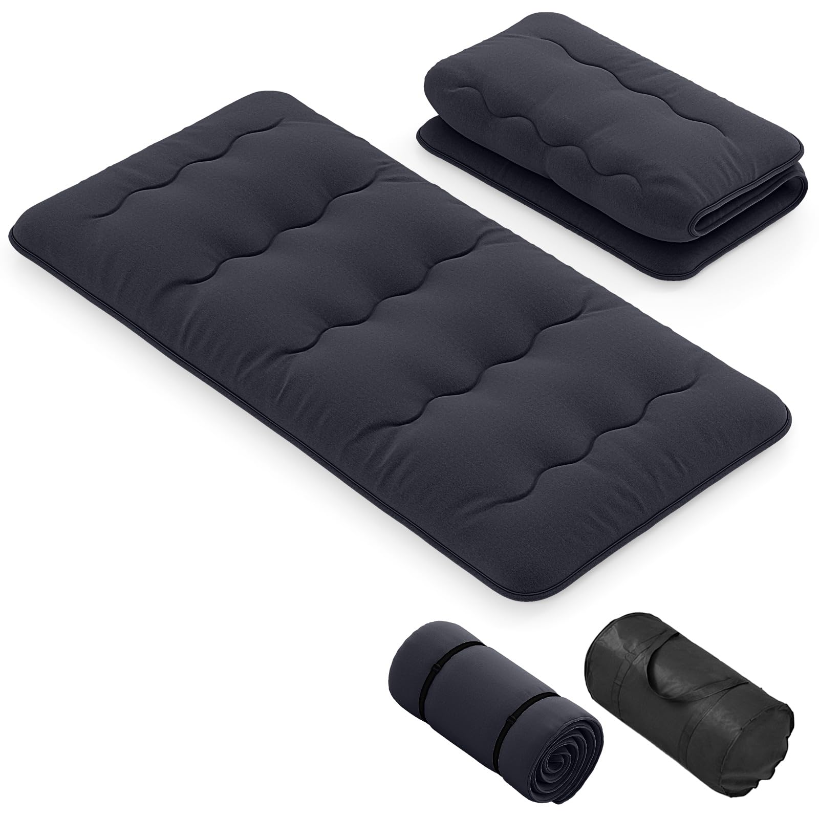 KOMFOTT Japanese Floor Mattress 4 Inch Roll up Futon Mattress