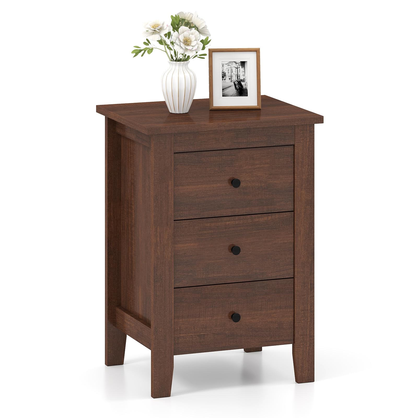 KOMFOTT 3 Drawers Nightstand Set of 1/2（18" x 14.5" x 26"）