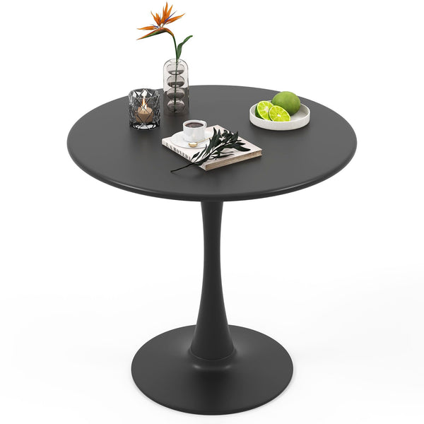 Round Dining Table, 32" Modern Tulip Kitchen Table w/ 0.9” Thickened Tabletop & Sturdy Metal Pedestal
