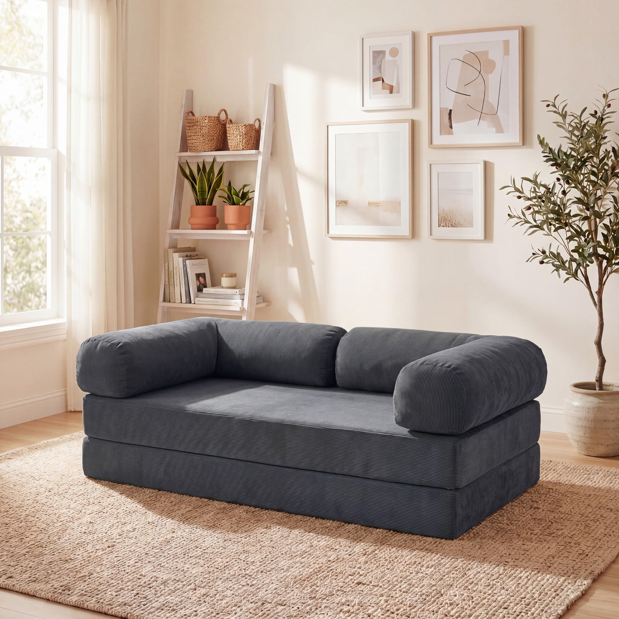 KOMFOTT 4-in-1 Folding Sofa Bed Convertible Futon Couch