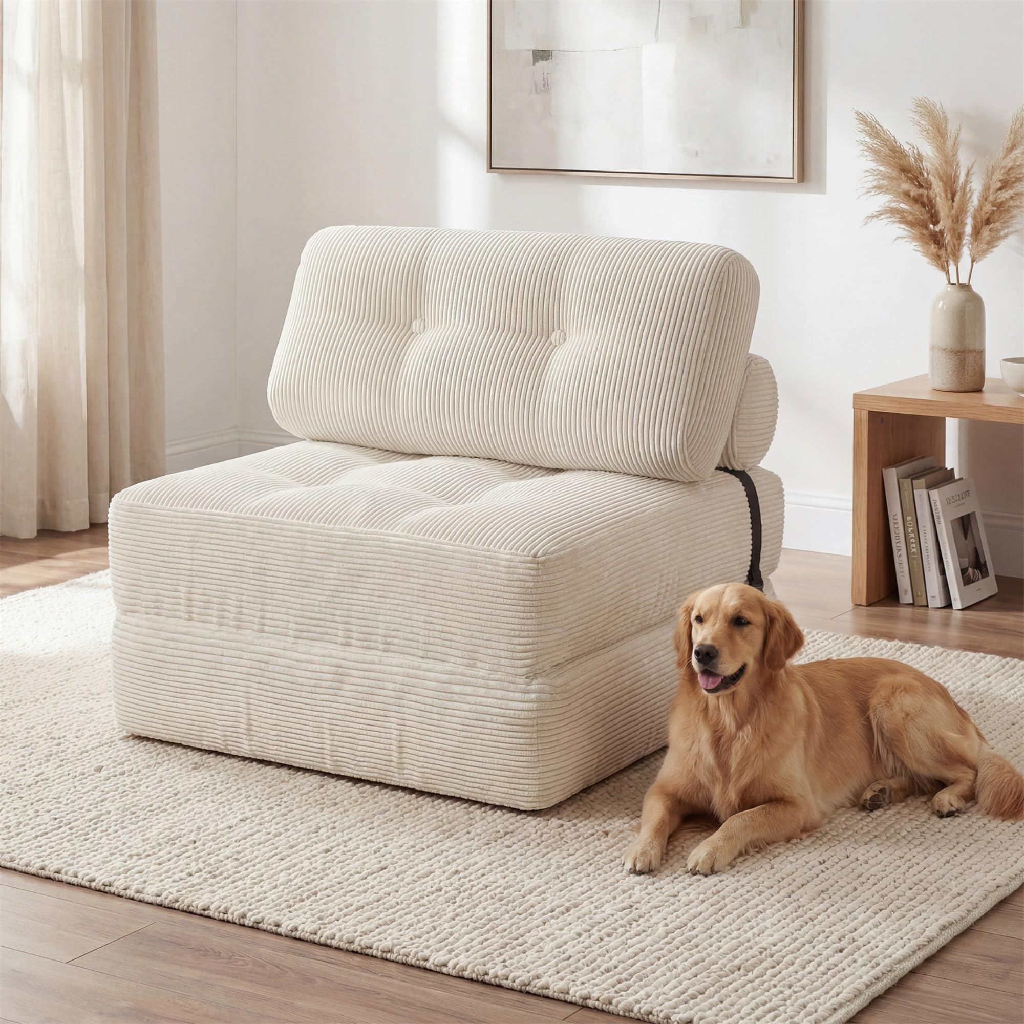 KOMFOTT Convertible Folding Sofa Bed with Pillow