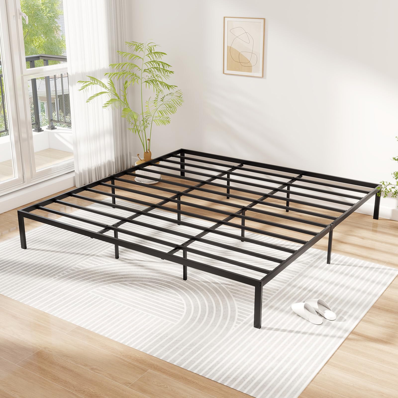 KOMFOTT Full Size Metal Bed Frame